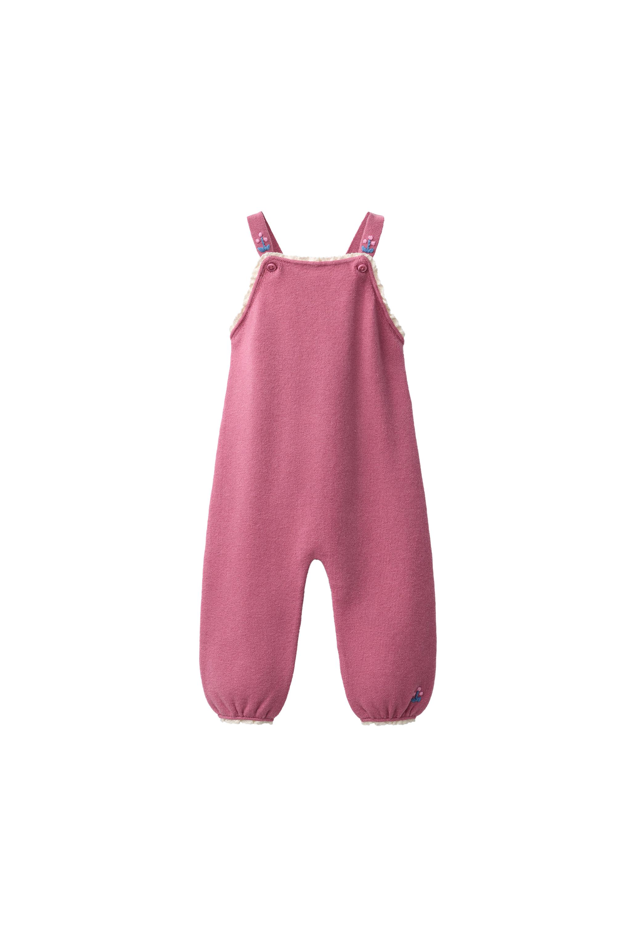 ДЛИННЫЙ ВЯЗАНЫЙ КОМБИНЕЗОН С ВЫШИВКОЙ — ZARA