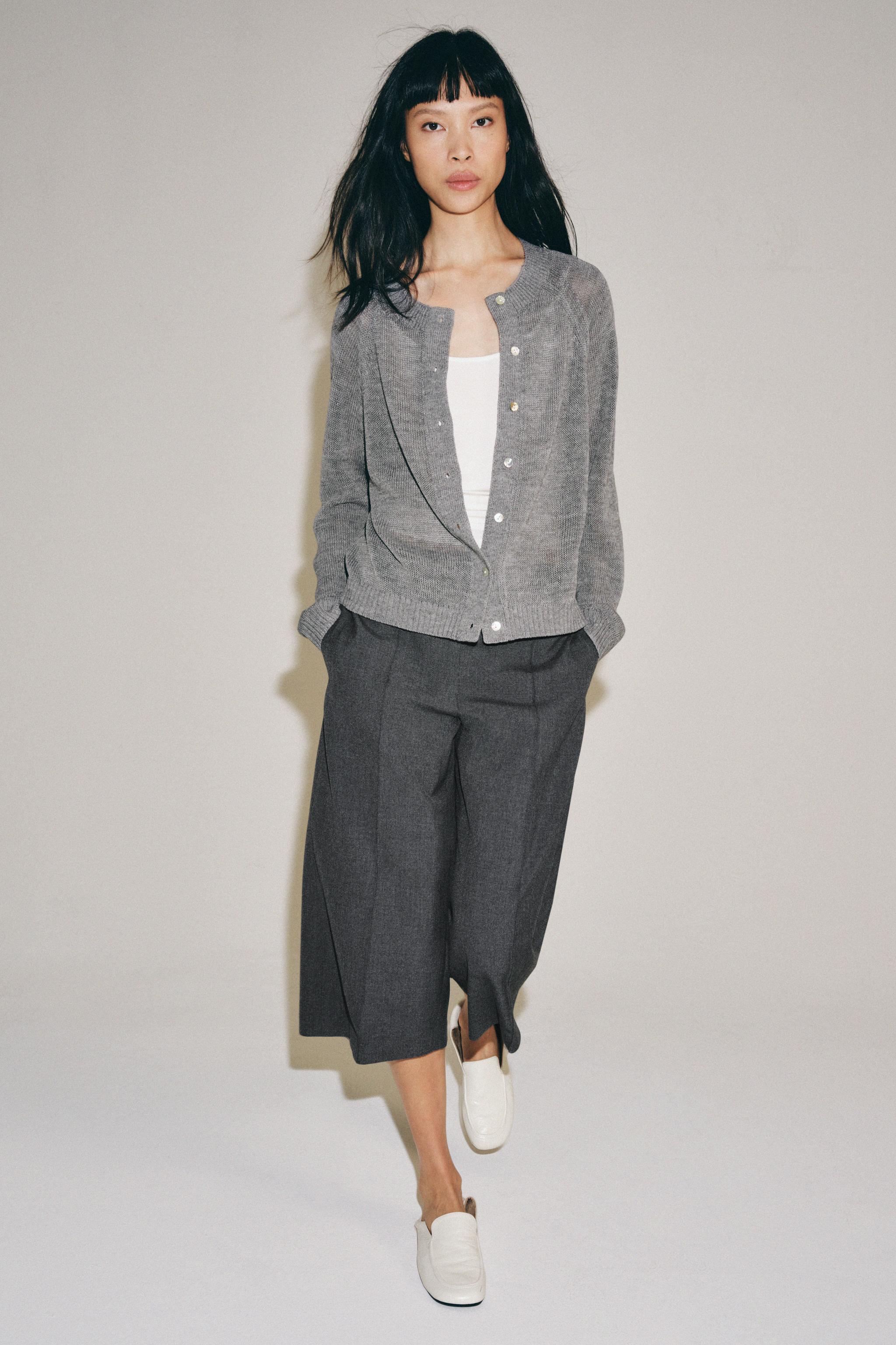 Кардиган из смесовой шерсти — ZARA