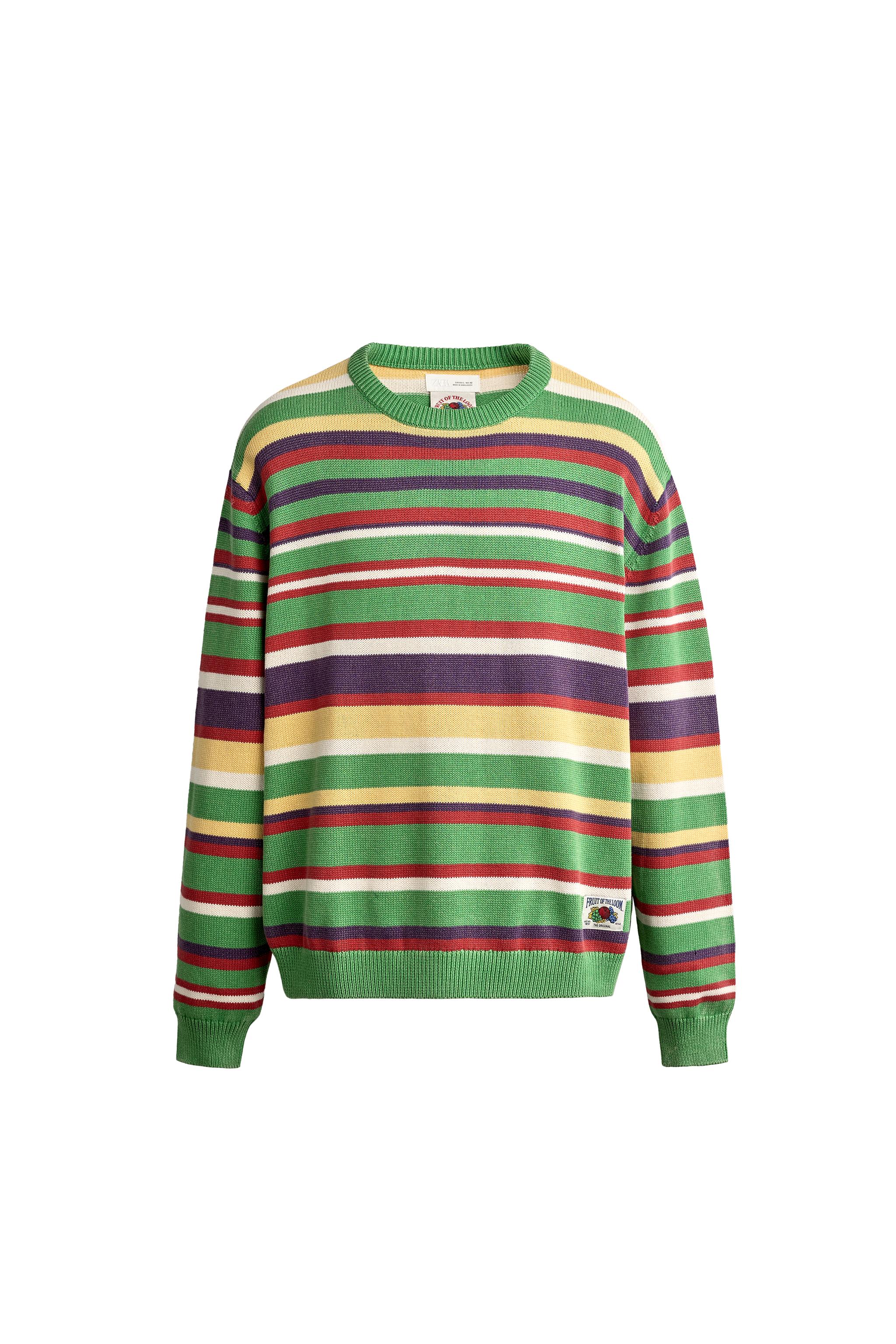 Джемпер из 100% хлопка с вышивкой Fruit of the Loom™ — ZARA