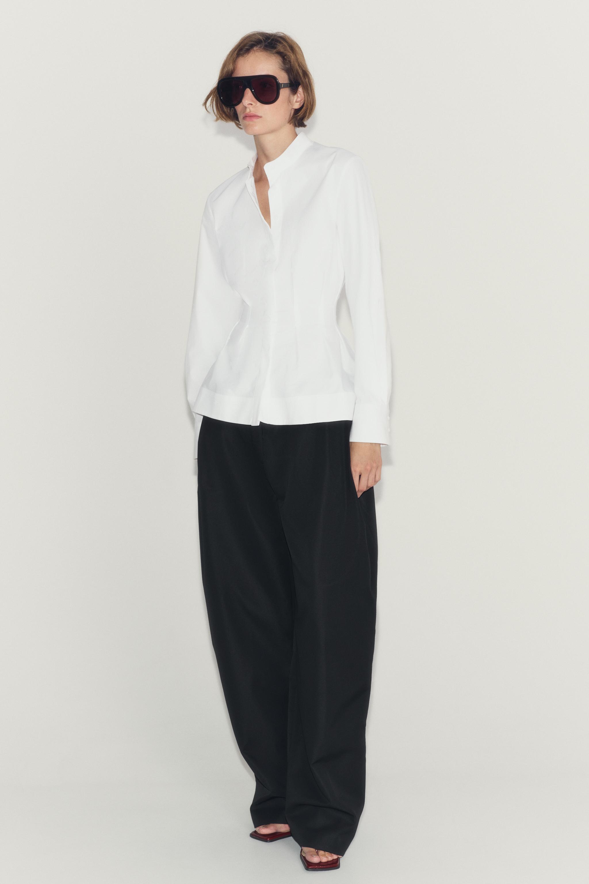 ZW COLLECTION рубашка из поплина — ZARA