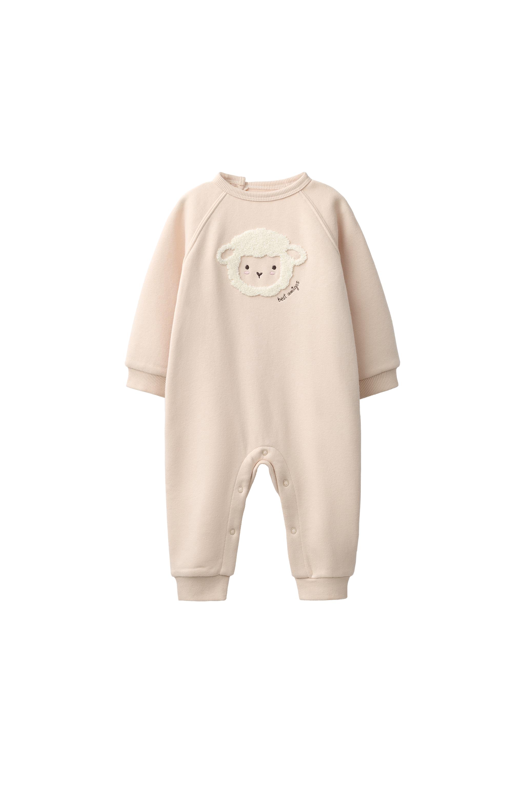 Комбинезон полной длины с вышивкой овец — ZARA