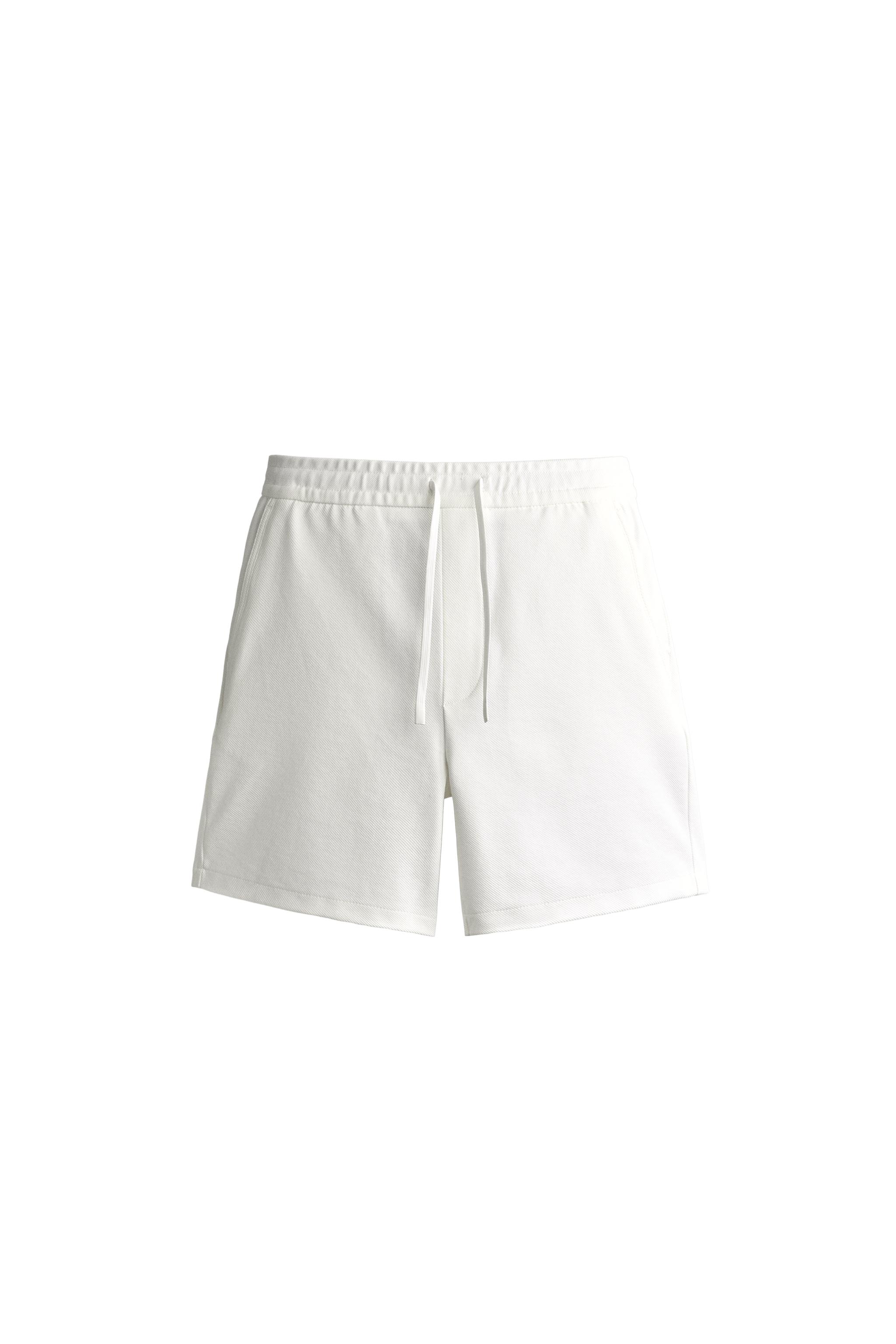 Бермуды комфортного кроя фактурные — ZARA