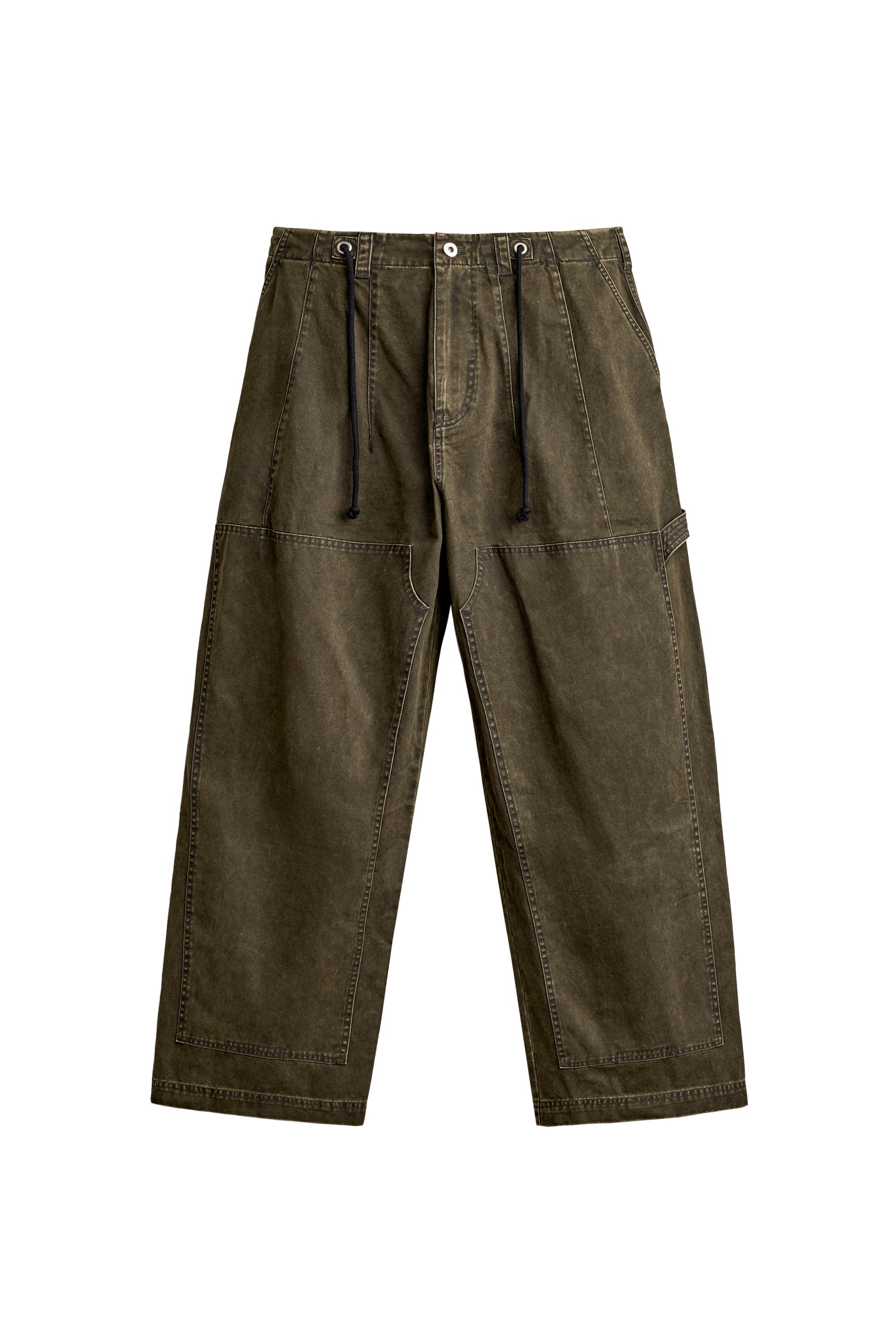 WASHED WIDE-LEG TROUSERS — ZARA