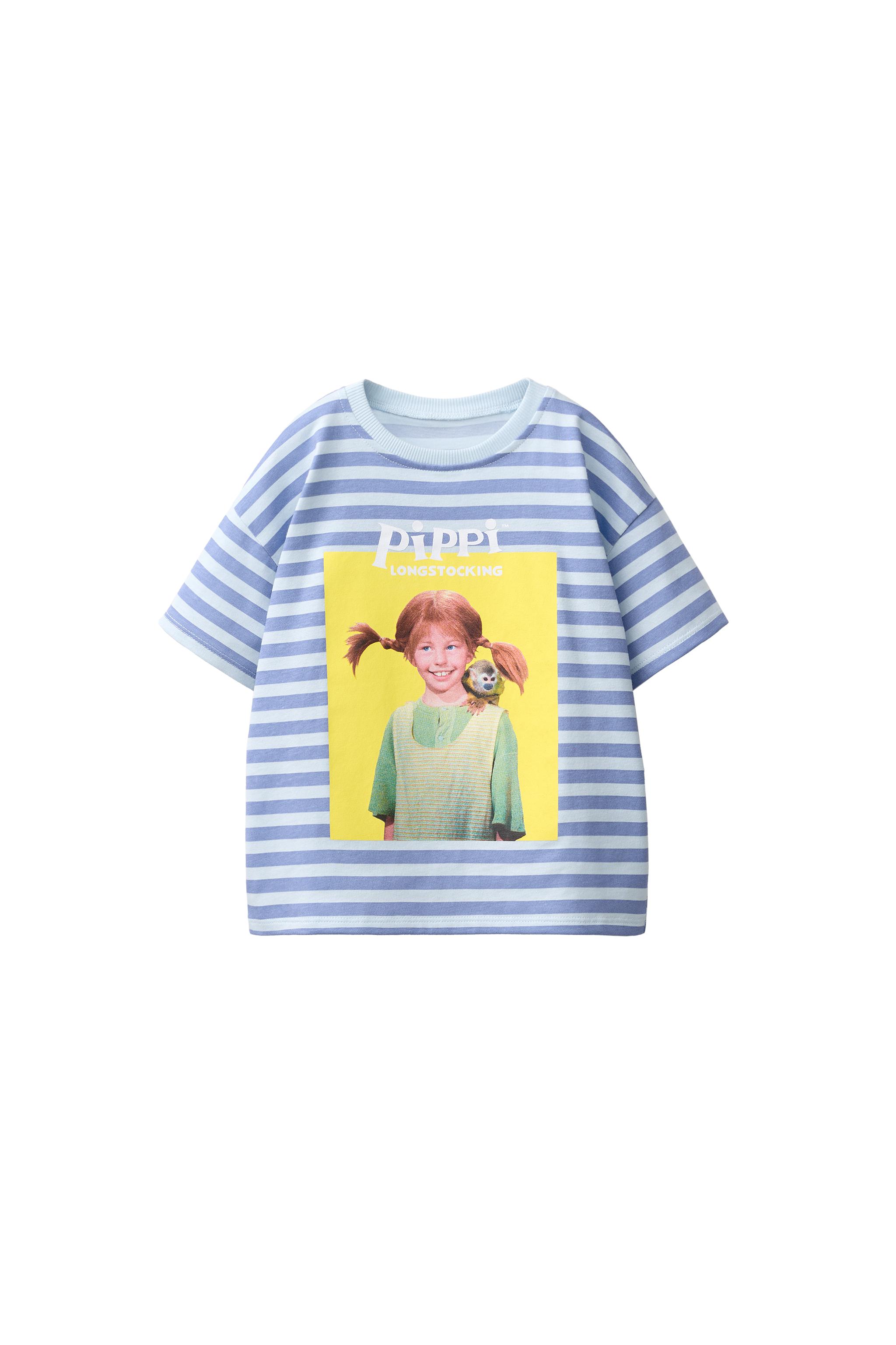 Футболка в полоску PIPPI LONGSTOCKING © ASTRID LINDGREN COMPANY — ZARA