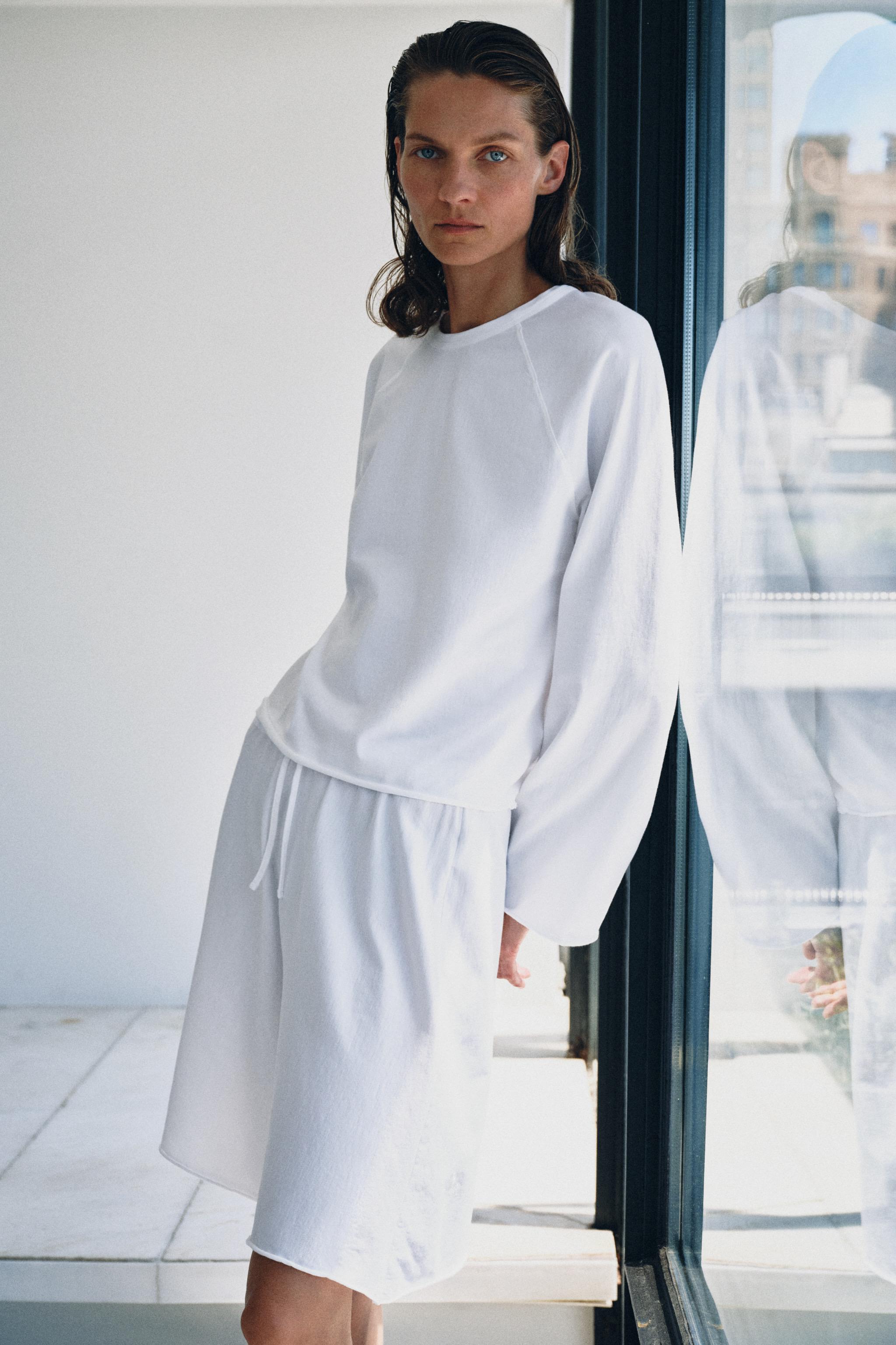Бермуды из хлопка с завязками — ZARA