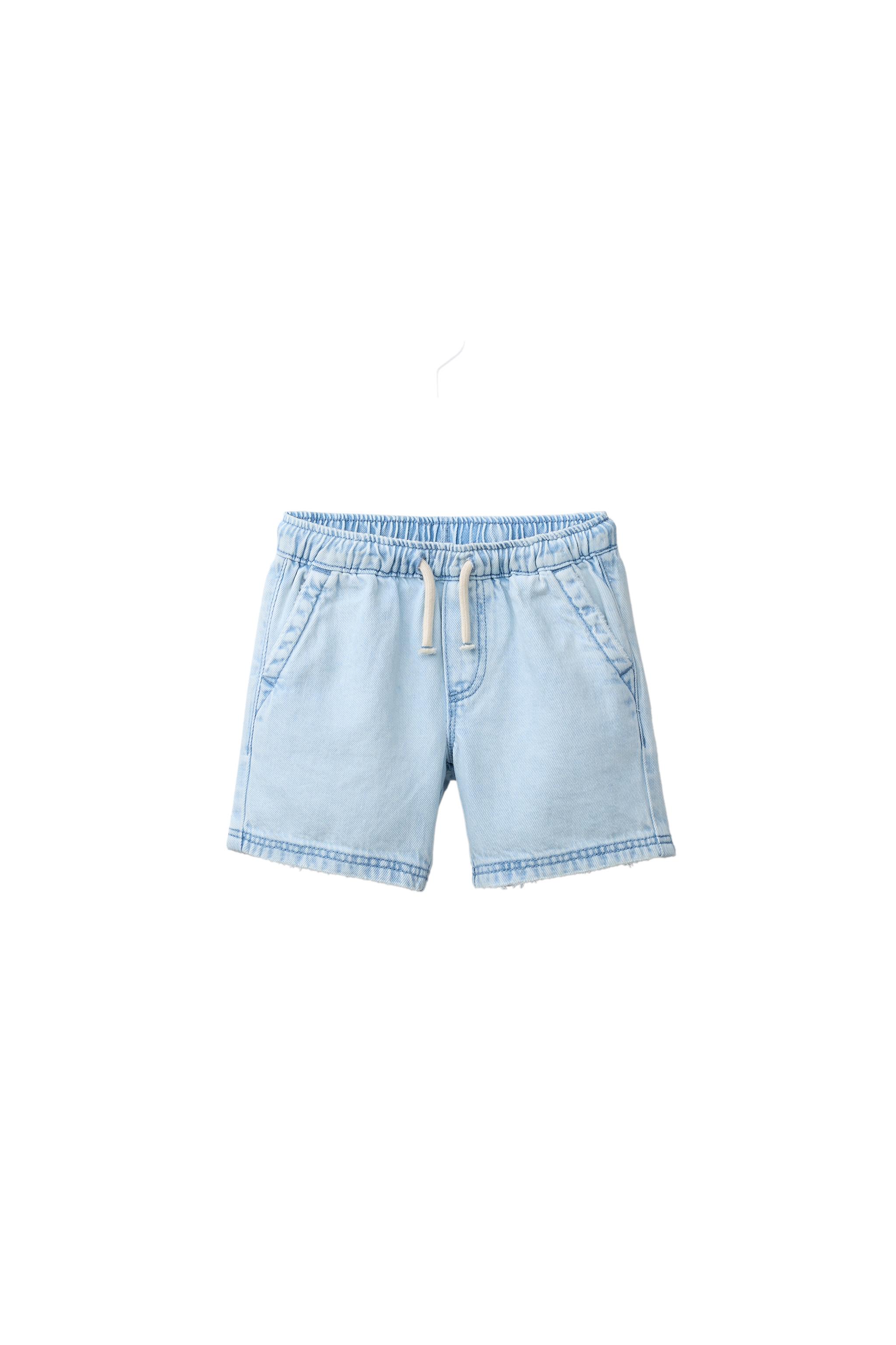Джинсовые бермуды с этикеткой — ZARA