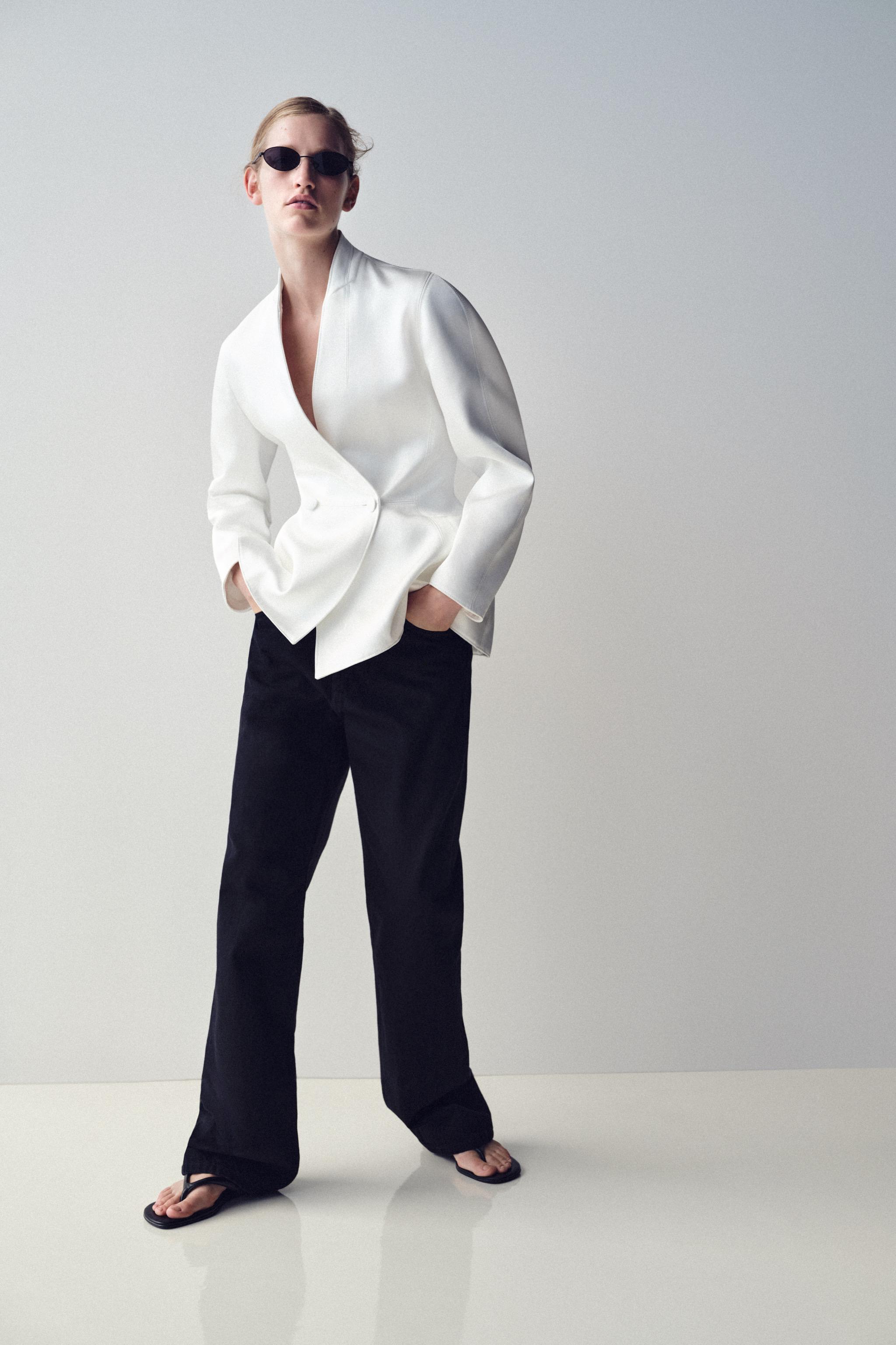 Двойной блейзер из сатина — ZARA