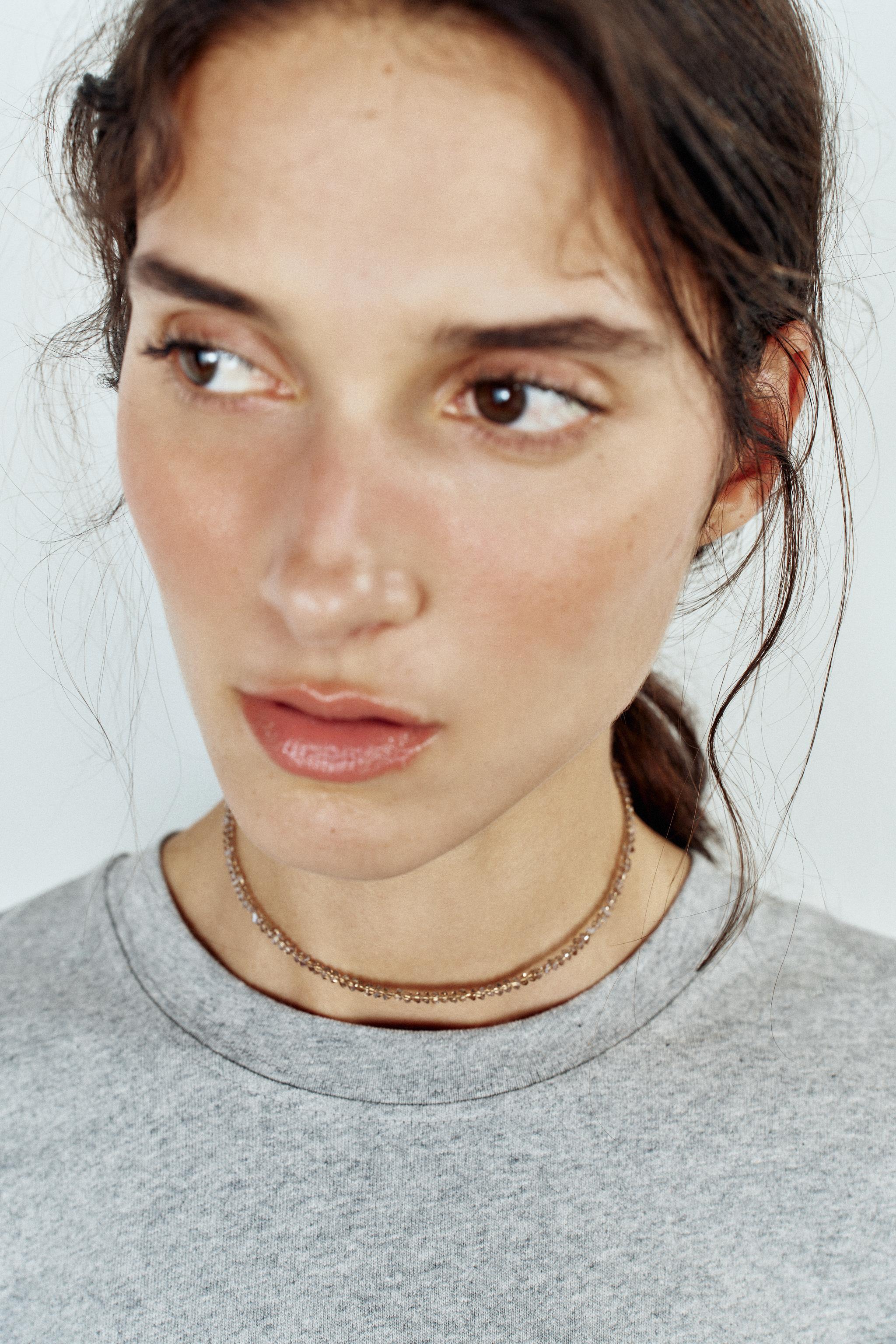 Ожерелье-чокер со стразами — ZARA