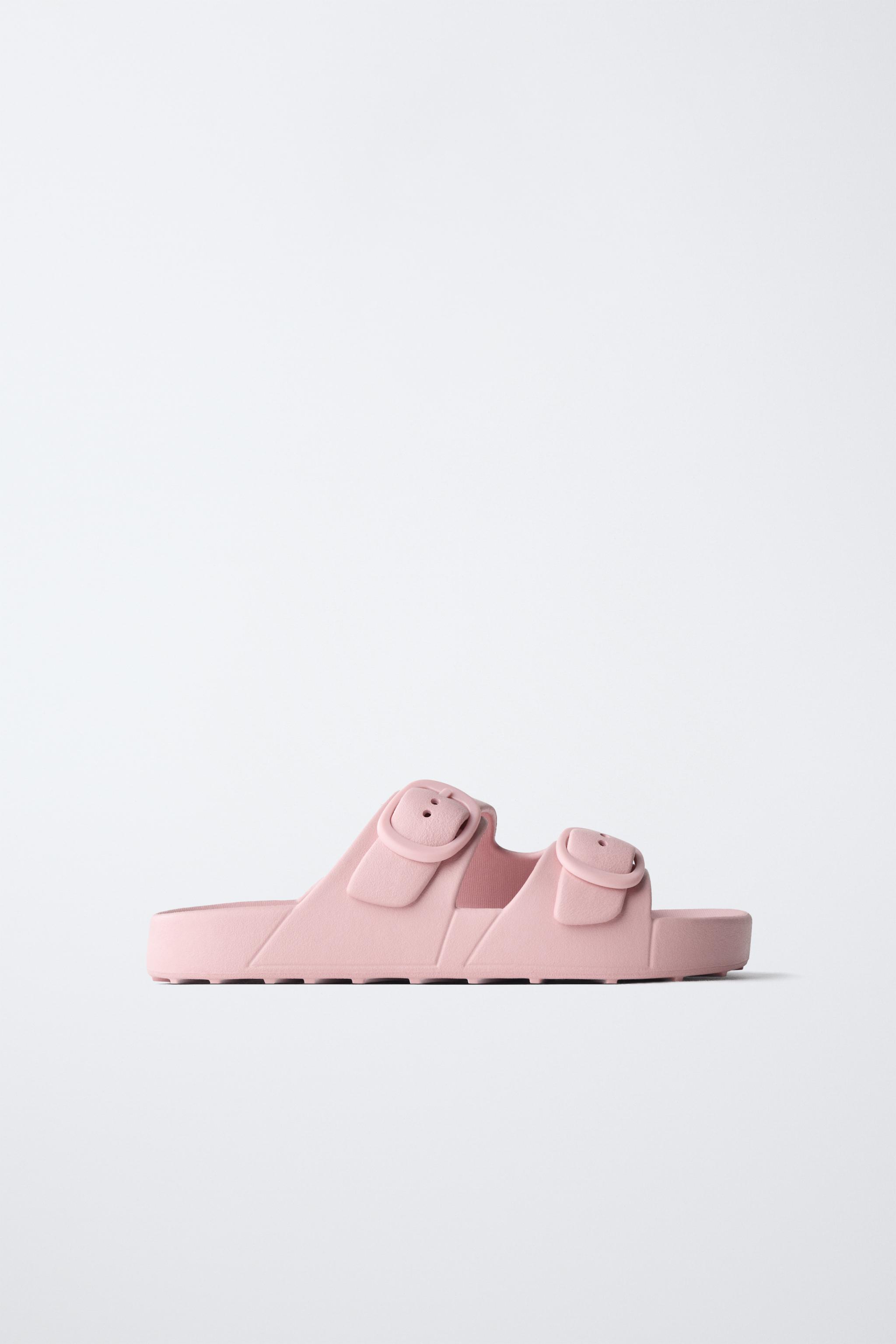 РЕЗИНОВЫЕ САНДАЛИИ С ПРЯЖКАМИ — ZARA