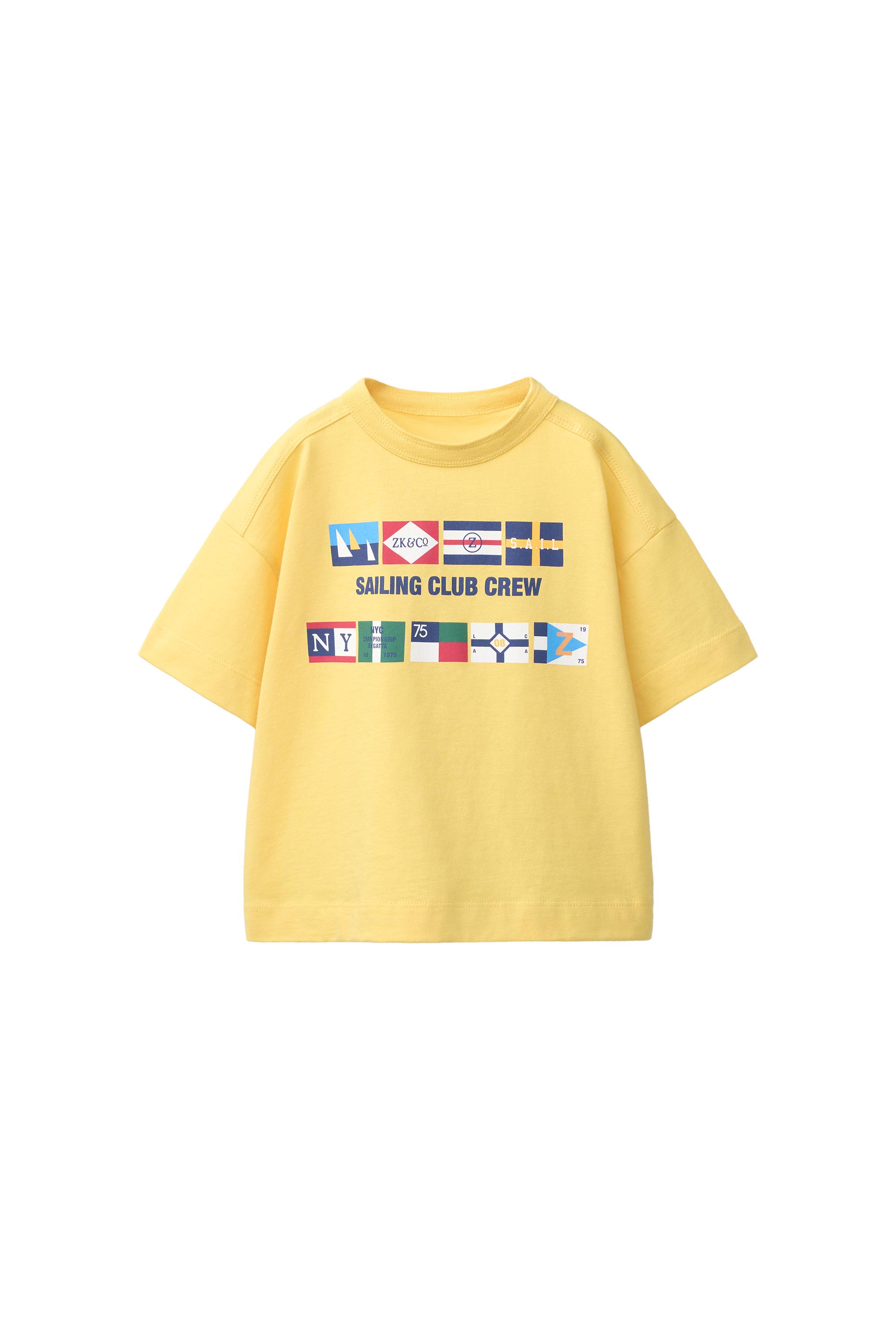 ФУТБОЛКА С МОРСКИМИ ФЛАГАМИ — ZARA