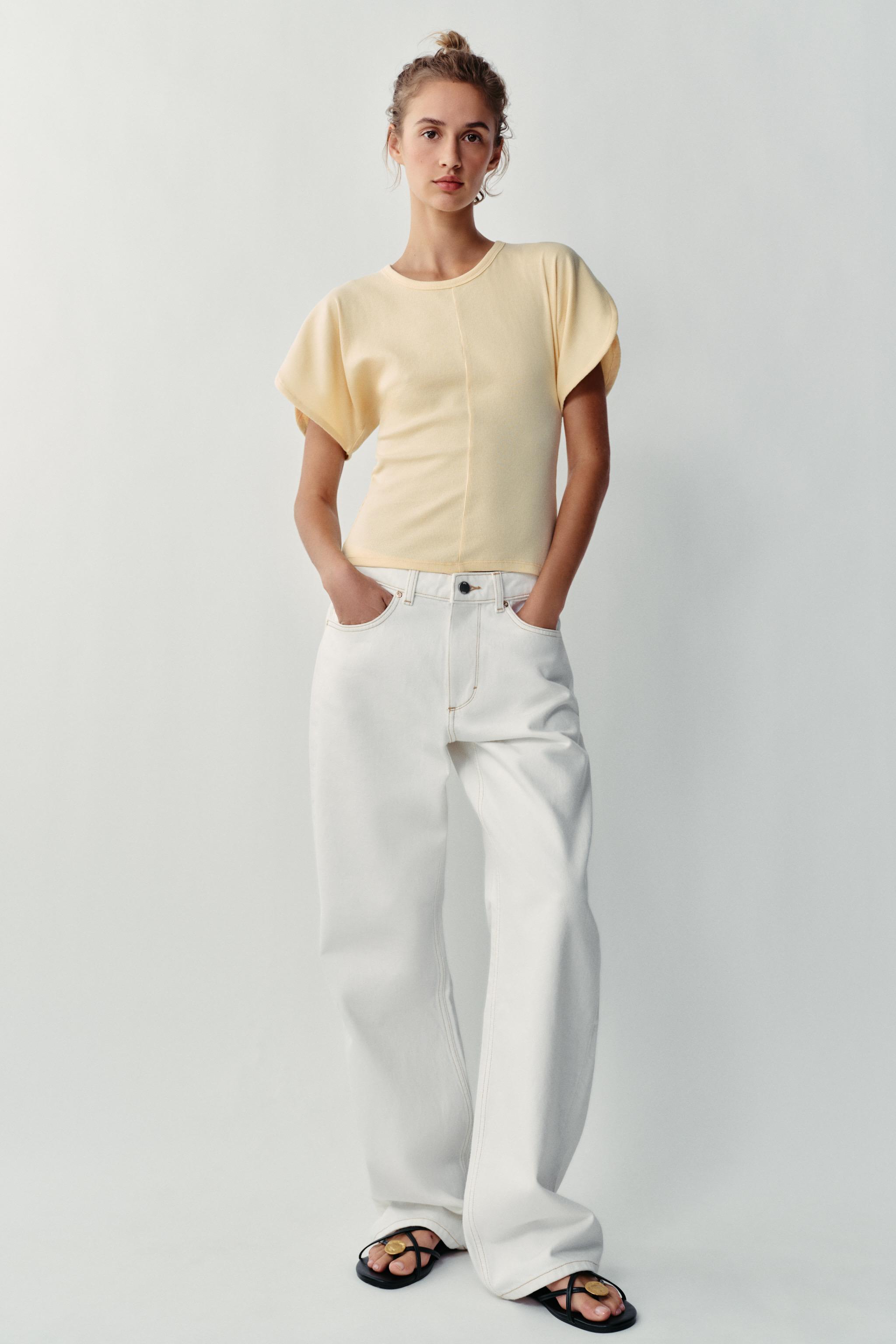 Футболка с широкими рукавами — ZARA