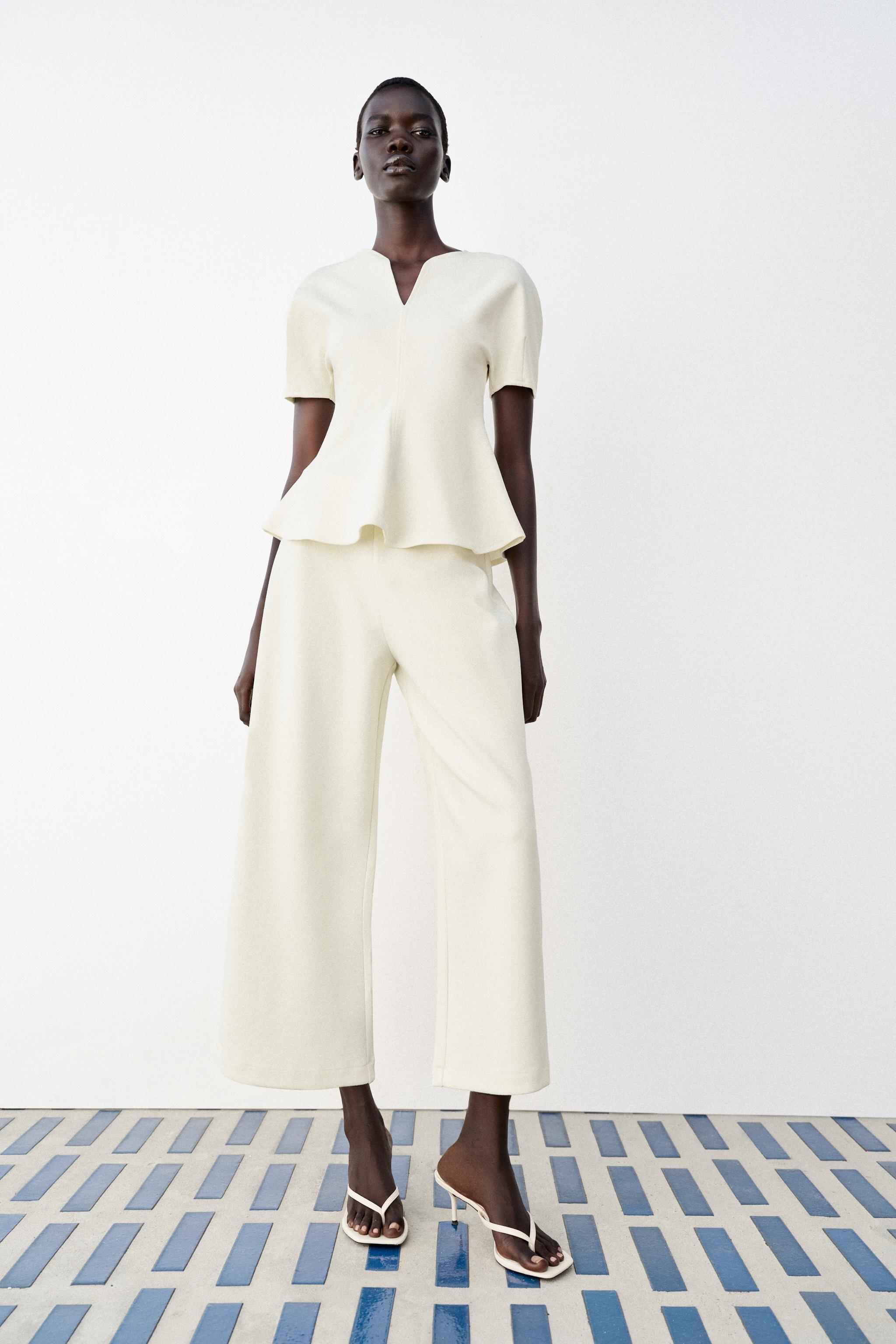 Брюки с широкими штанинами — ZARA
