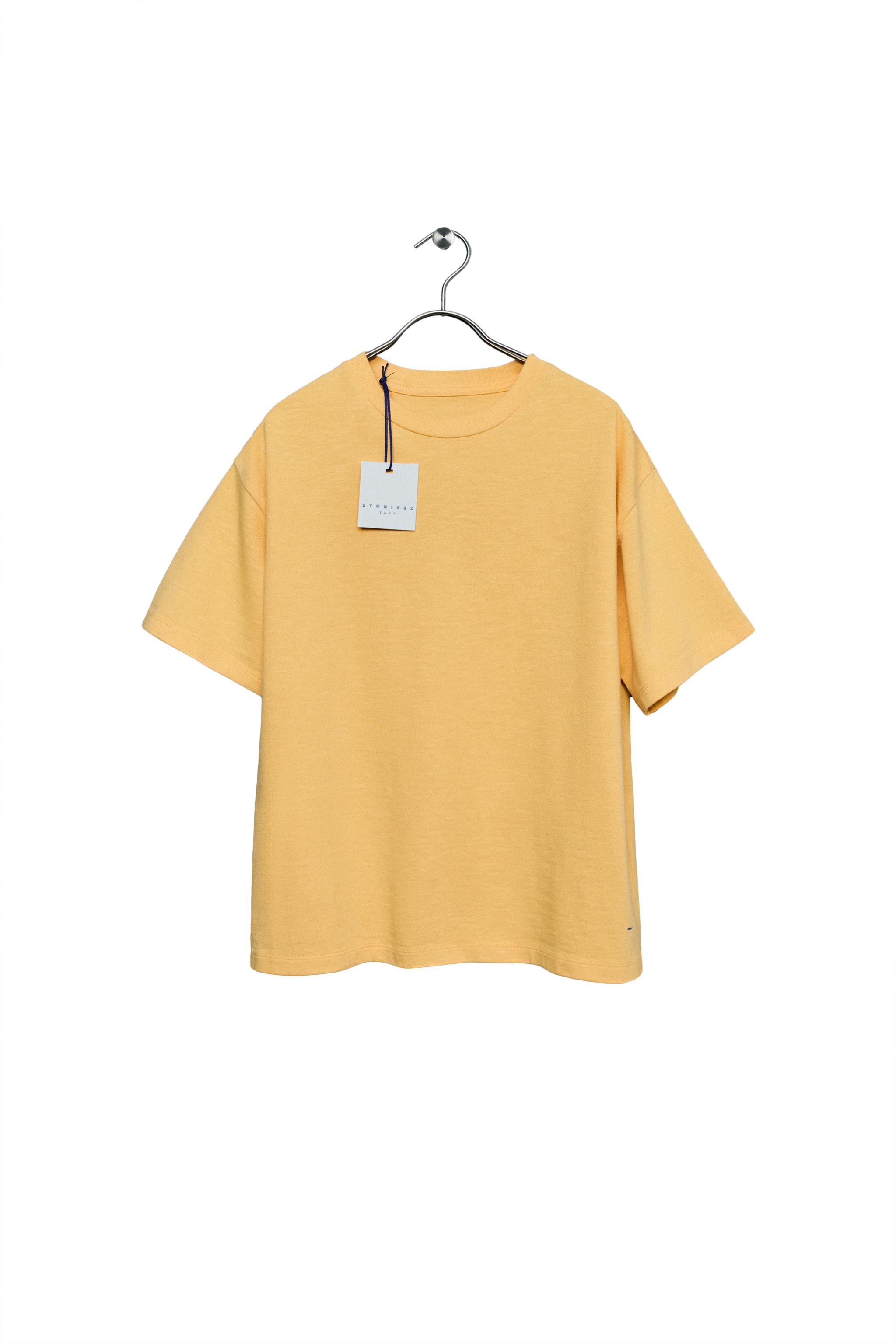 Однотонная футболка — ZARA