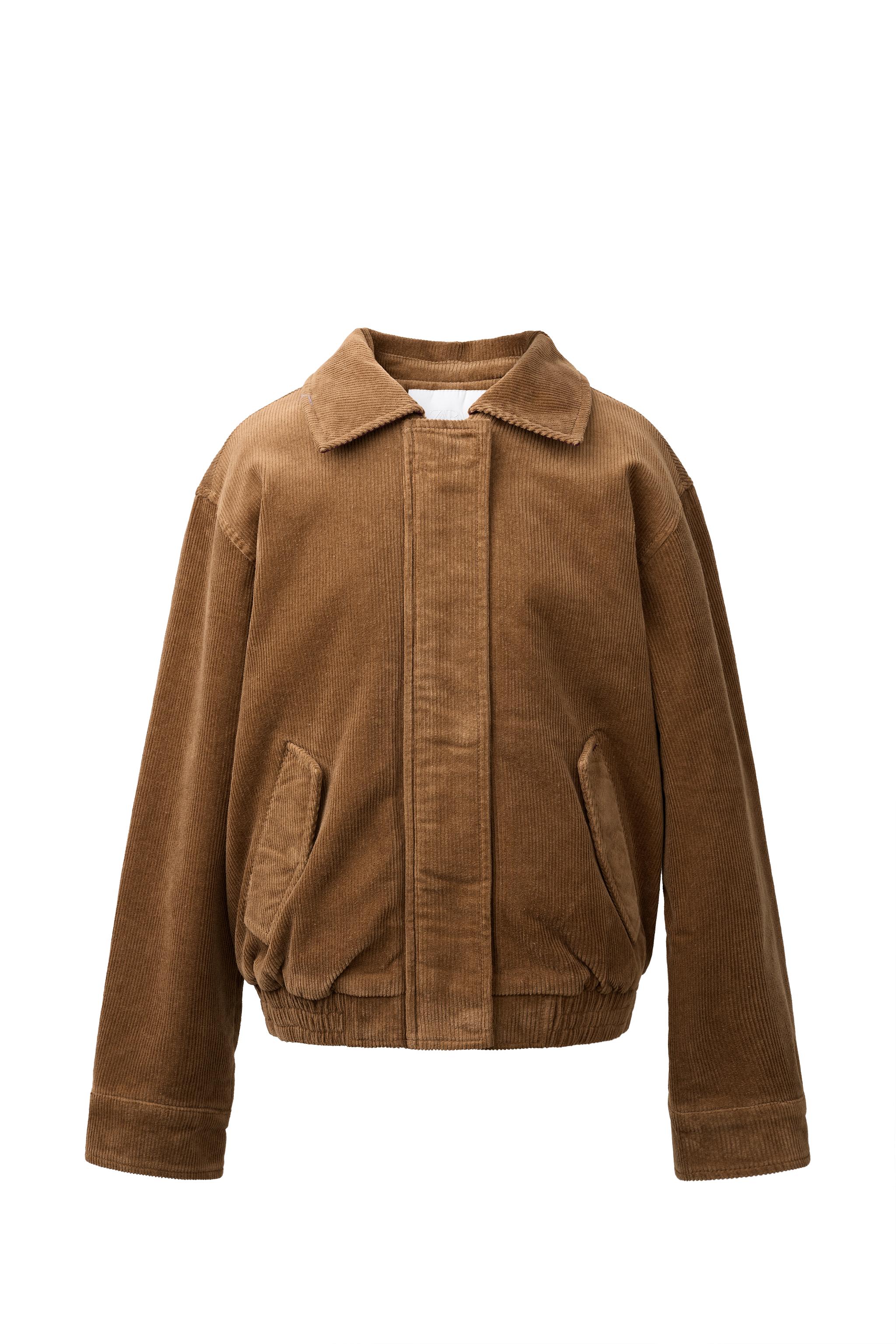 CORDUROY FAUX SHEARLING JACKET — ZARA