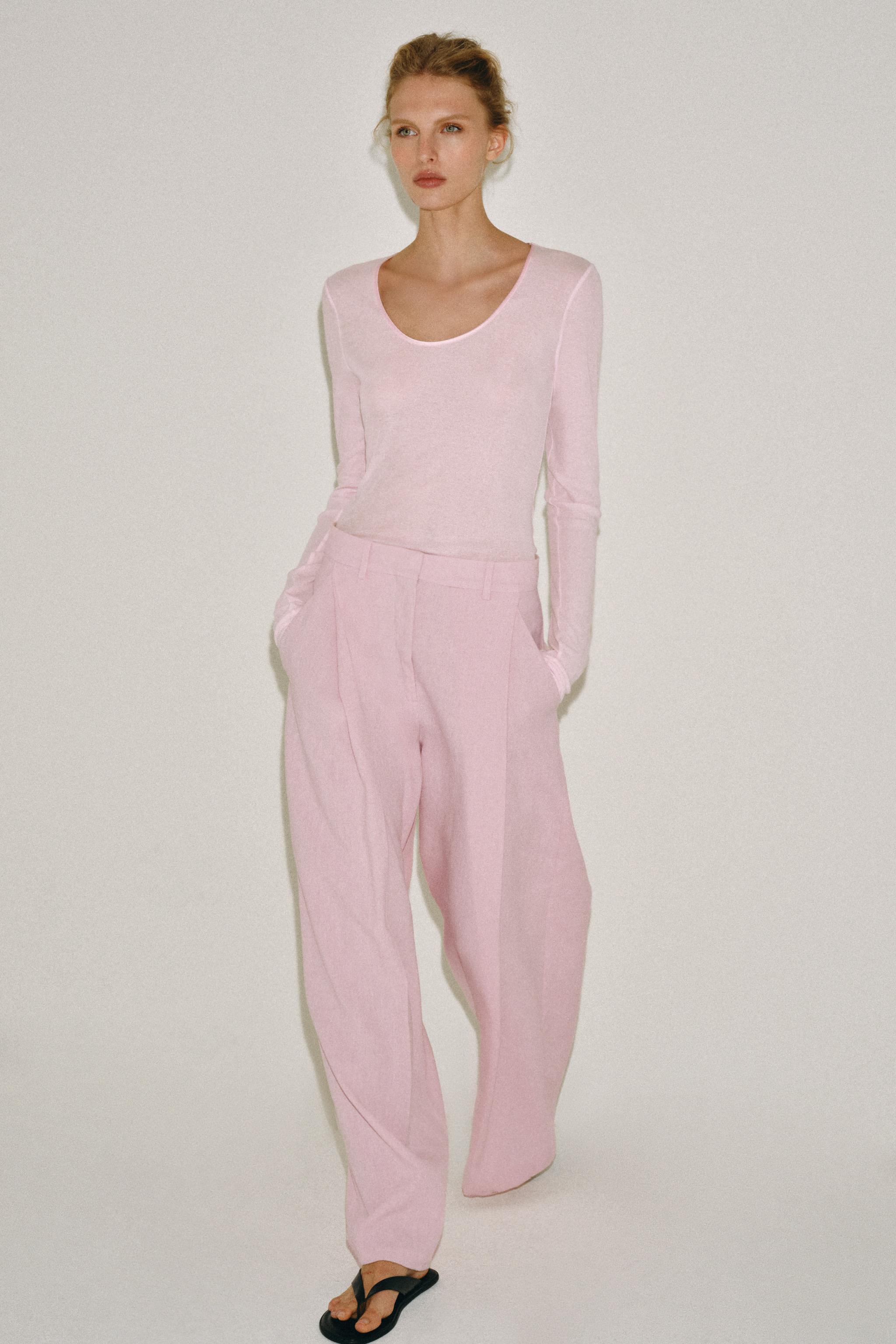Брюки ZW COLLECTION в складку — ZARA