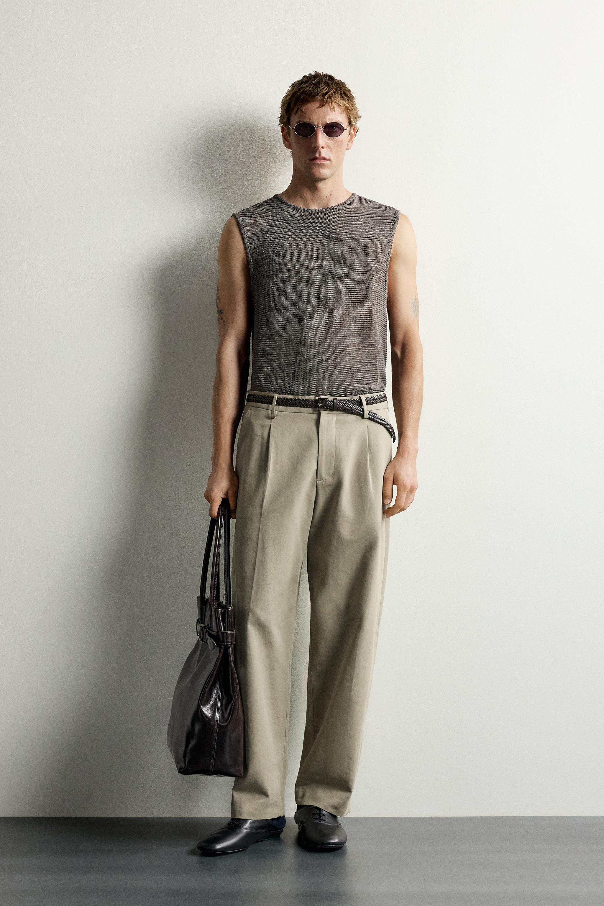 ТРИКОТАЖНЫЙ ТОП RELAXED FIT — ZARA
