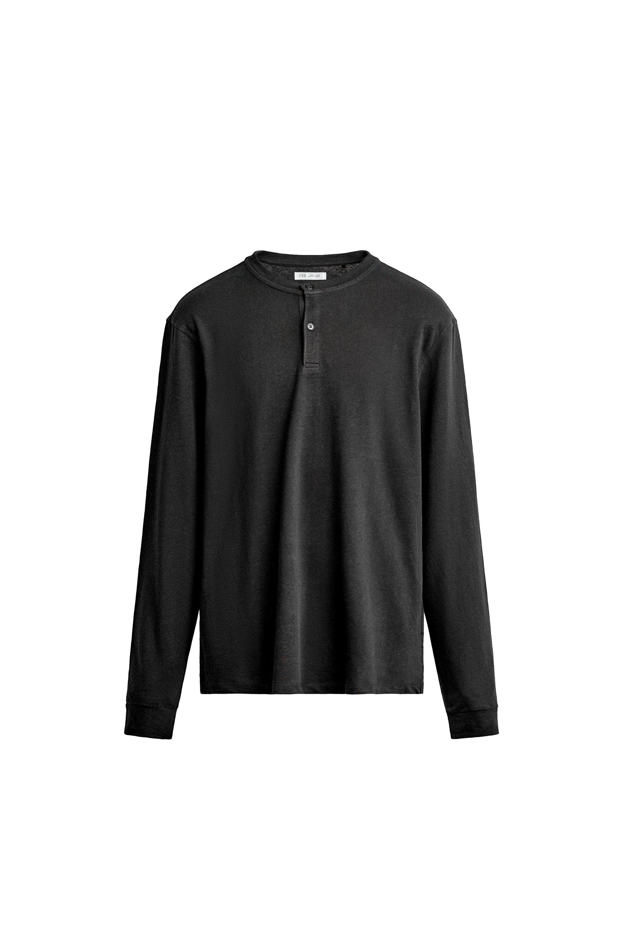 ФУТБОЛКА ИЗ ЛЬНА И ХЛОПКА — ZARA