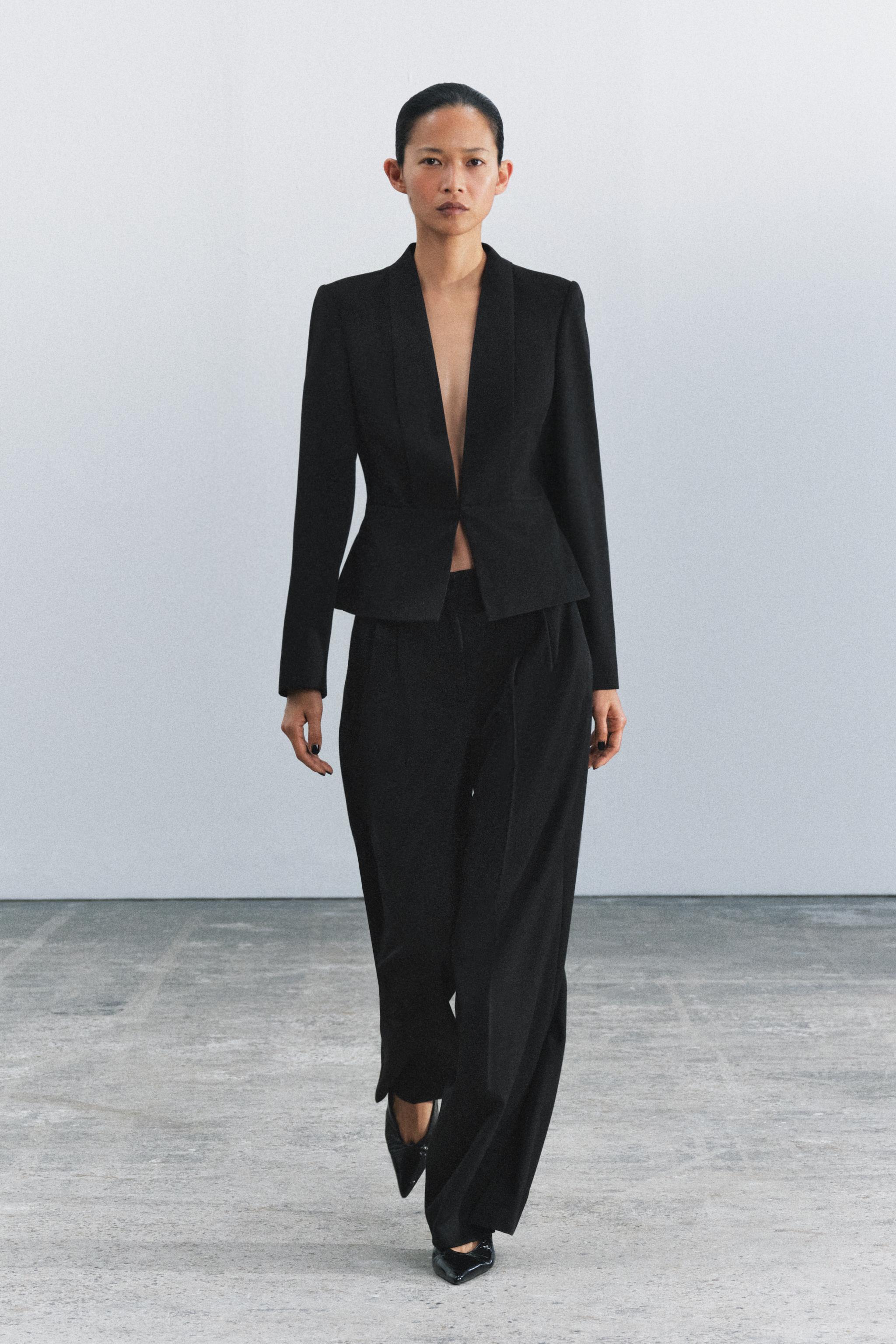 Брюки ZW COLLECTION в складку — ZARA