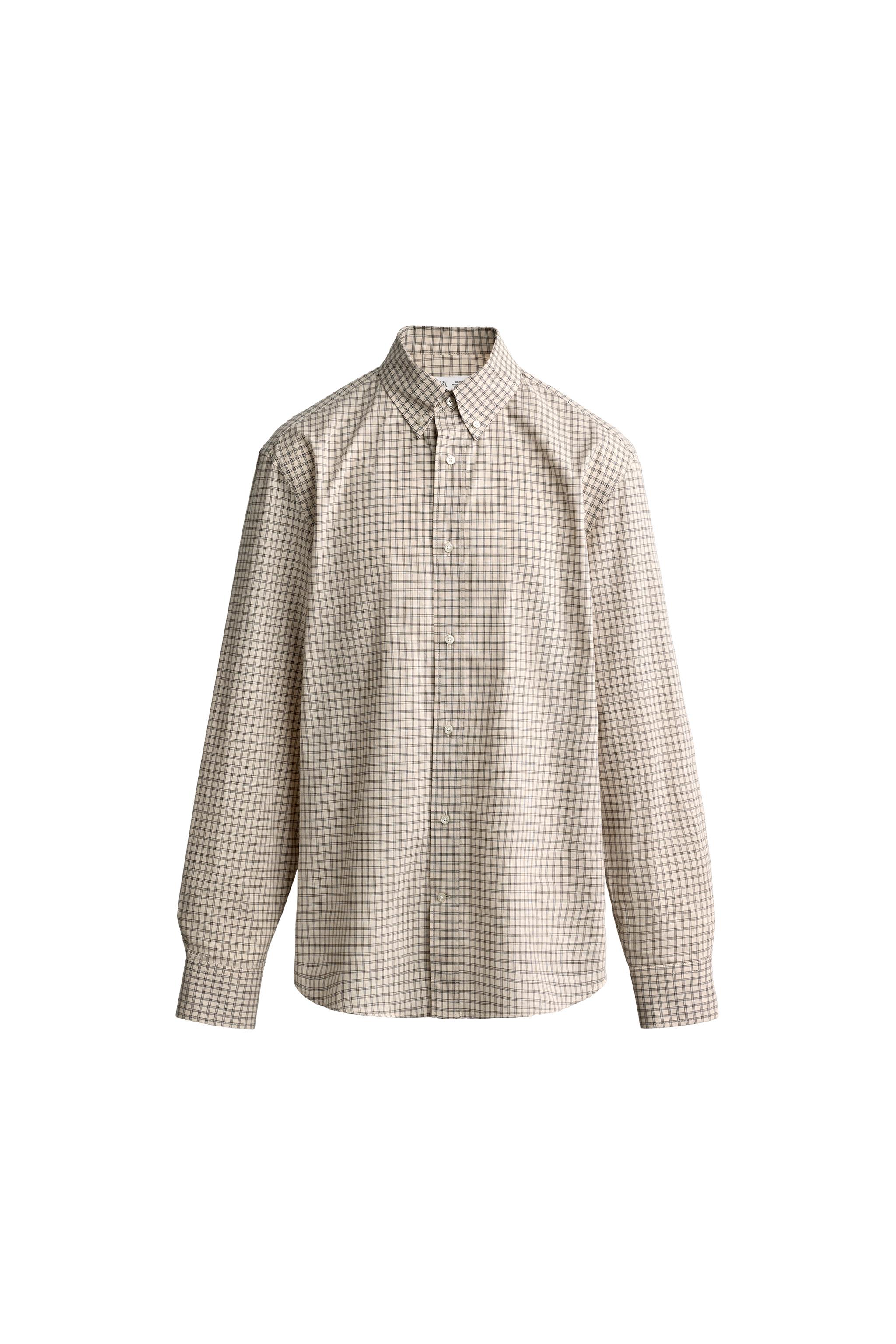 Рубашка классического кроя в клетку — ZARA