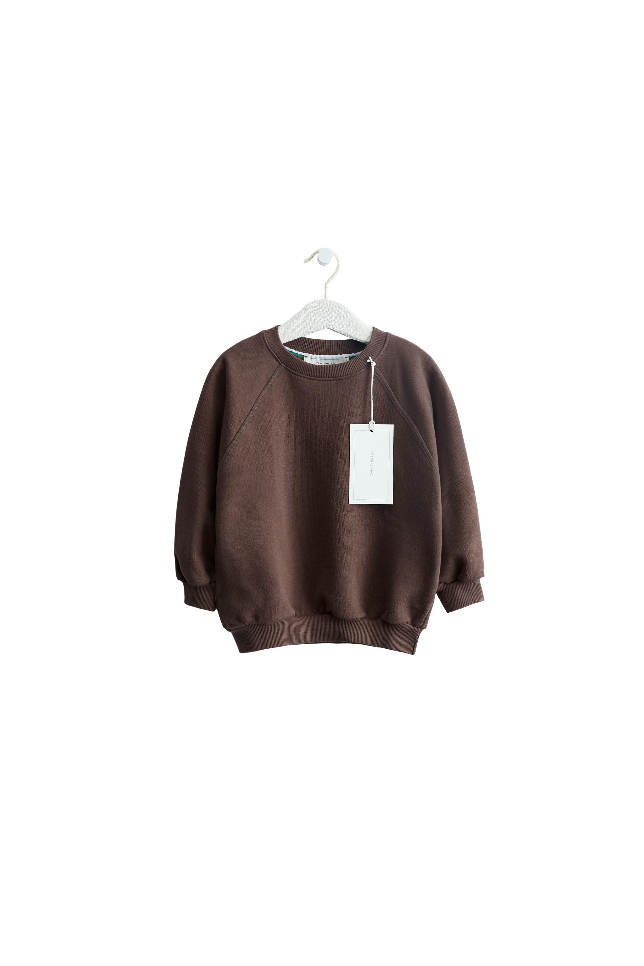 Свитшот TIMELESS однотонный — ZARA