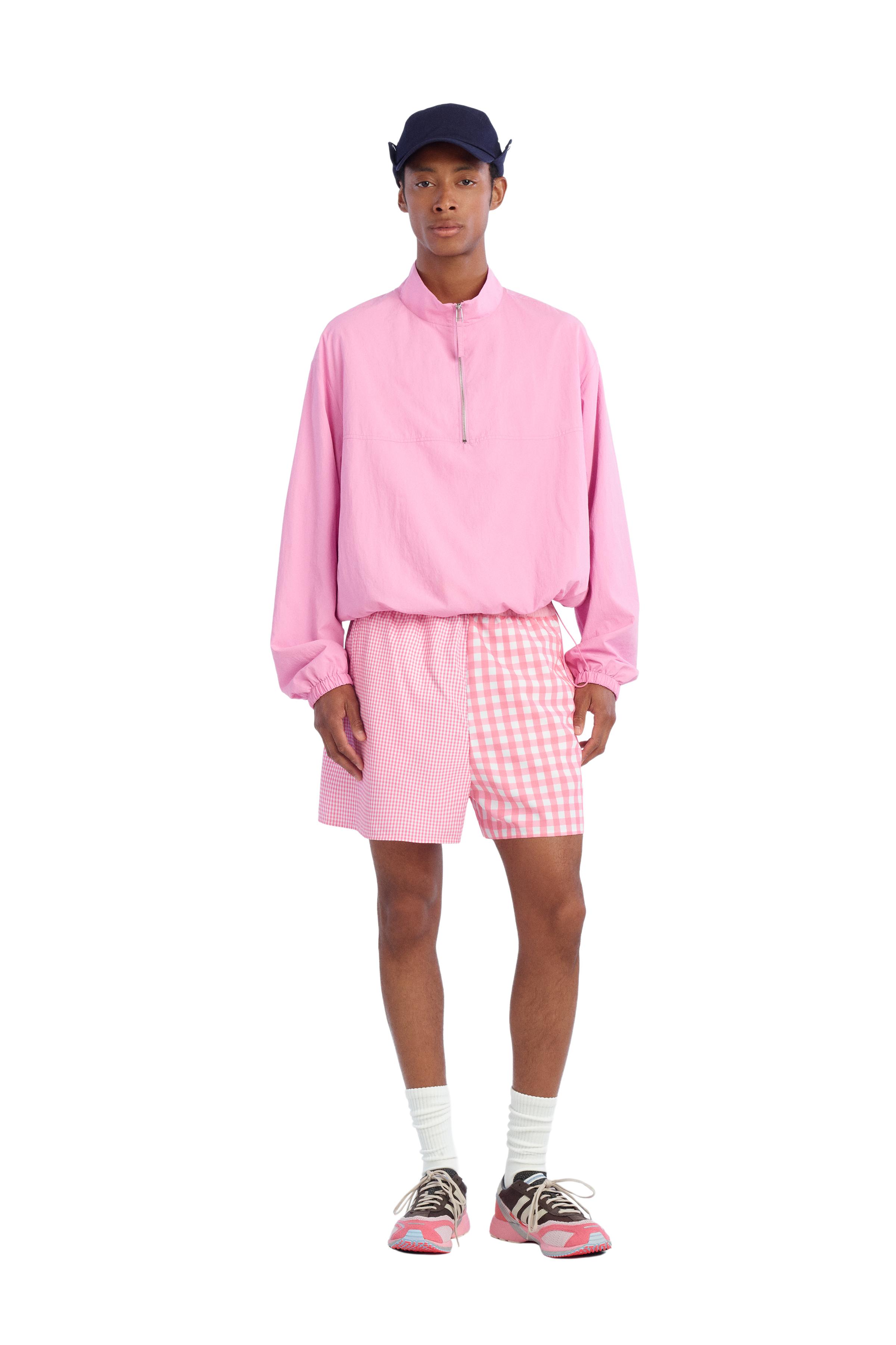 ПЛАВКИ-ШОРТЫ В КОМБИНИРОВАННУЮ КЛЕТКУ — ZARA