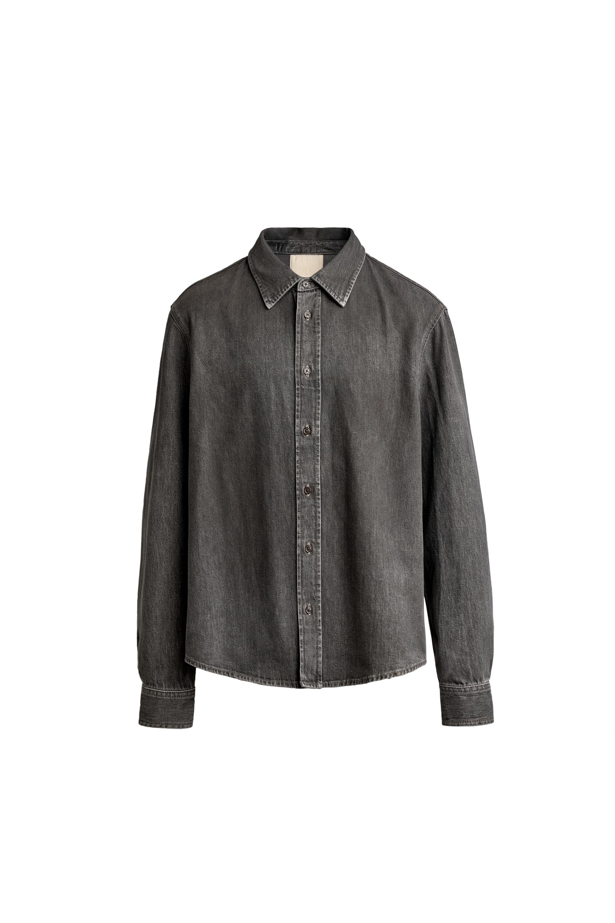 WASHED DENIM SHIRT — ZARA