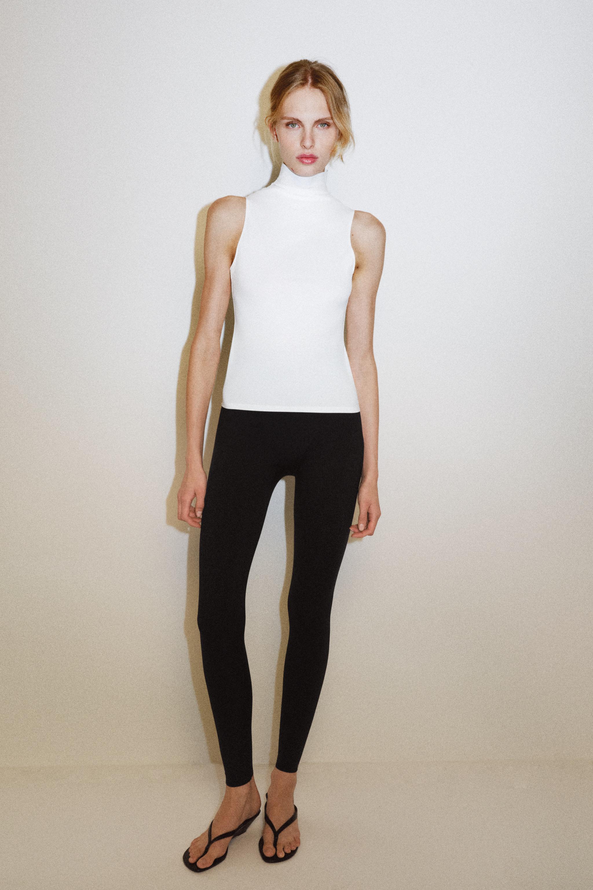 Топ с высоким воротом — ZARA