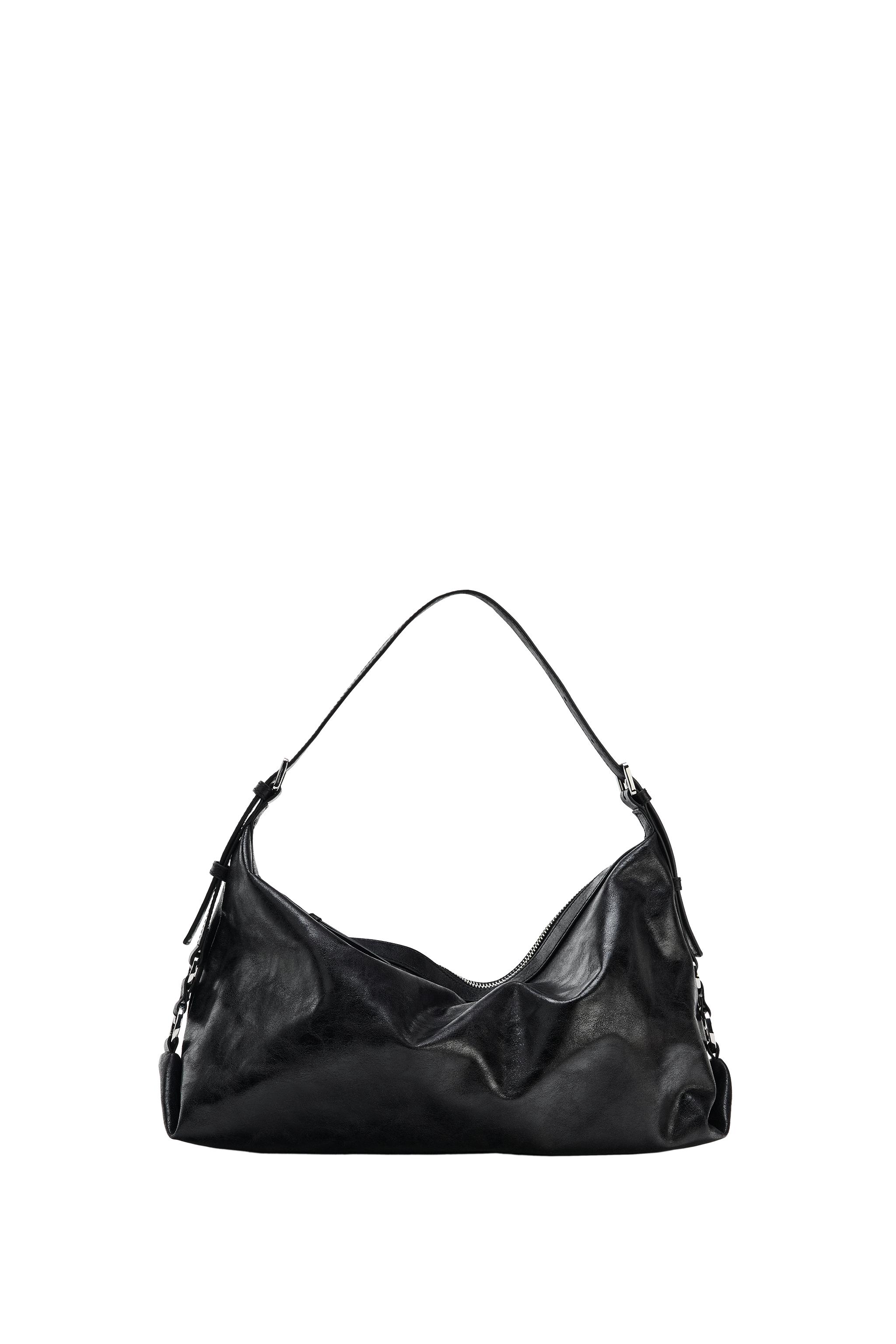 Сумка через плечо с металлической пряжкой — ZARA