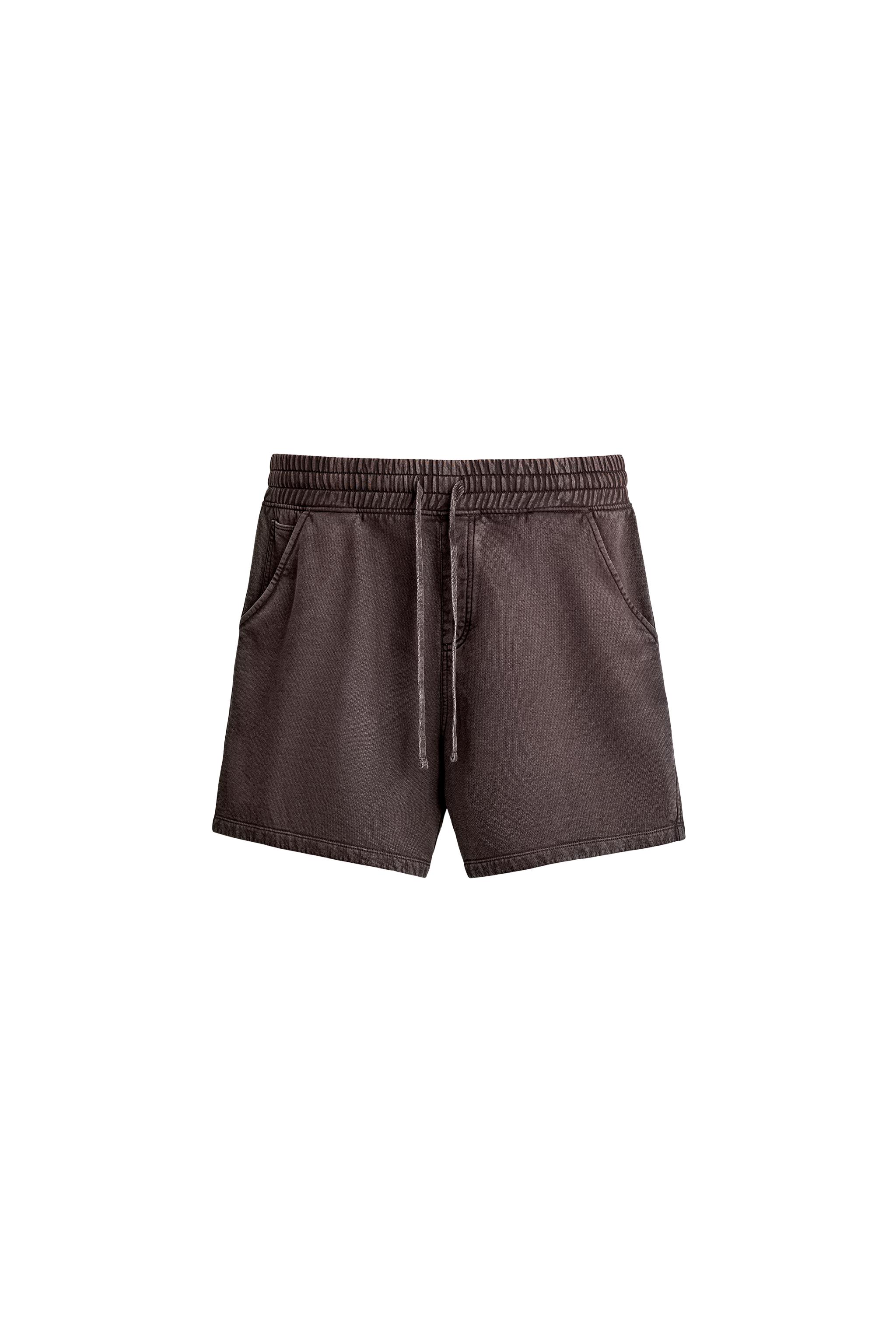 ШОРТЫ-ДЖОГГЕРЫ С ЭФФЕКТОМ ПОТЕРТОСТИ — ZARA