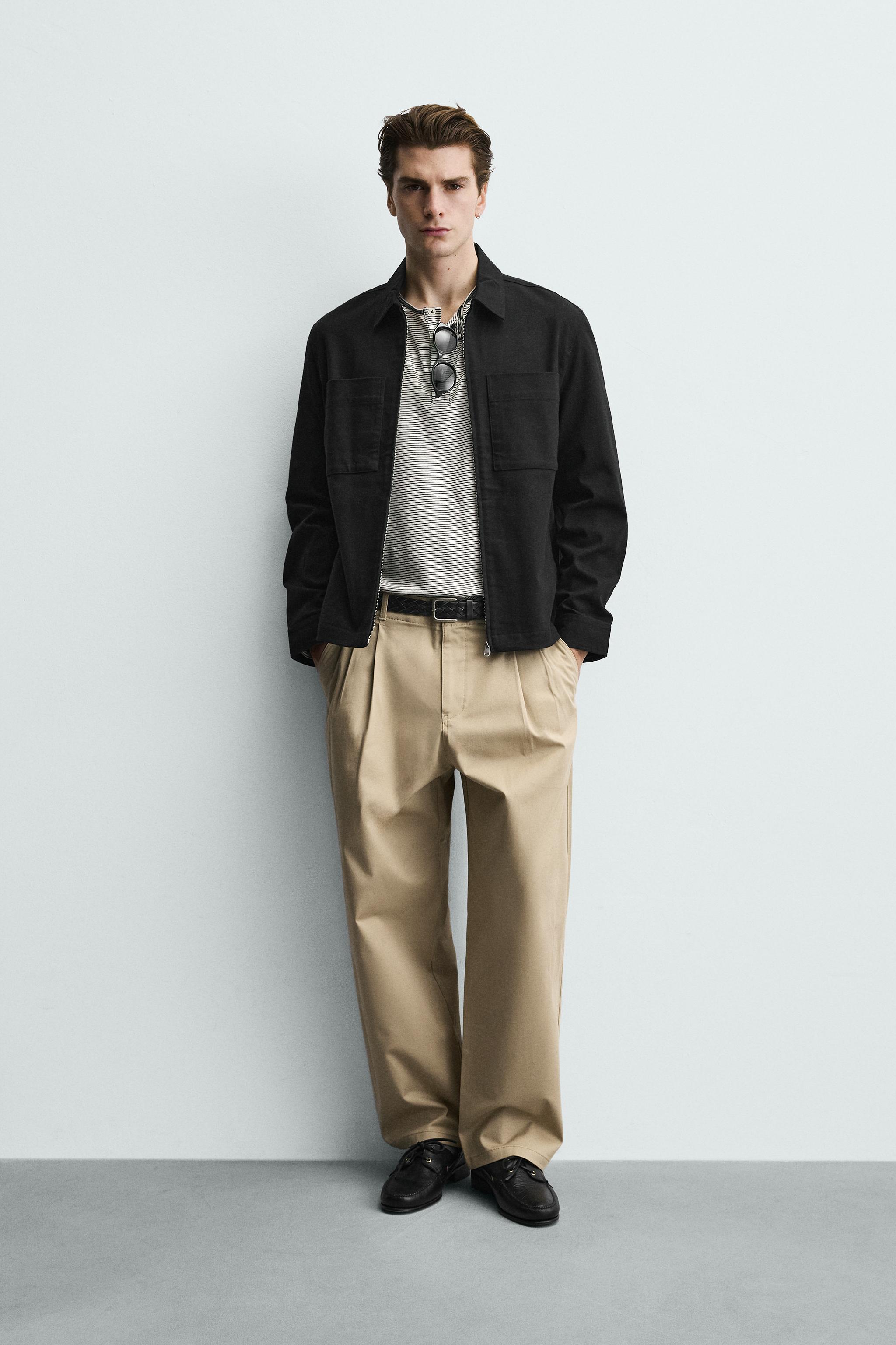 Куртка-рубашка классического кроя с карманами — ZARA