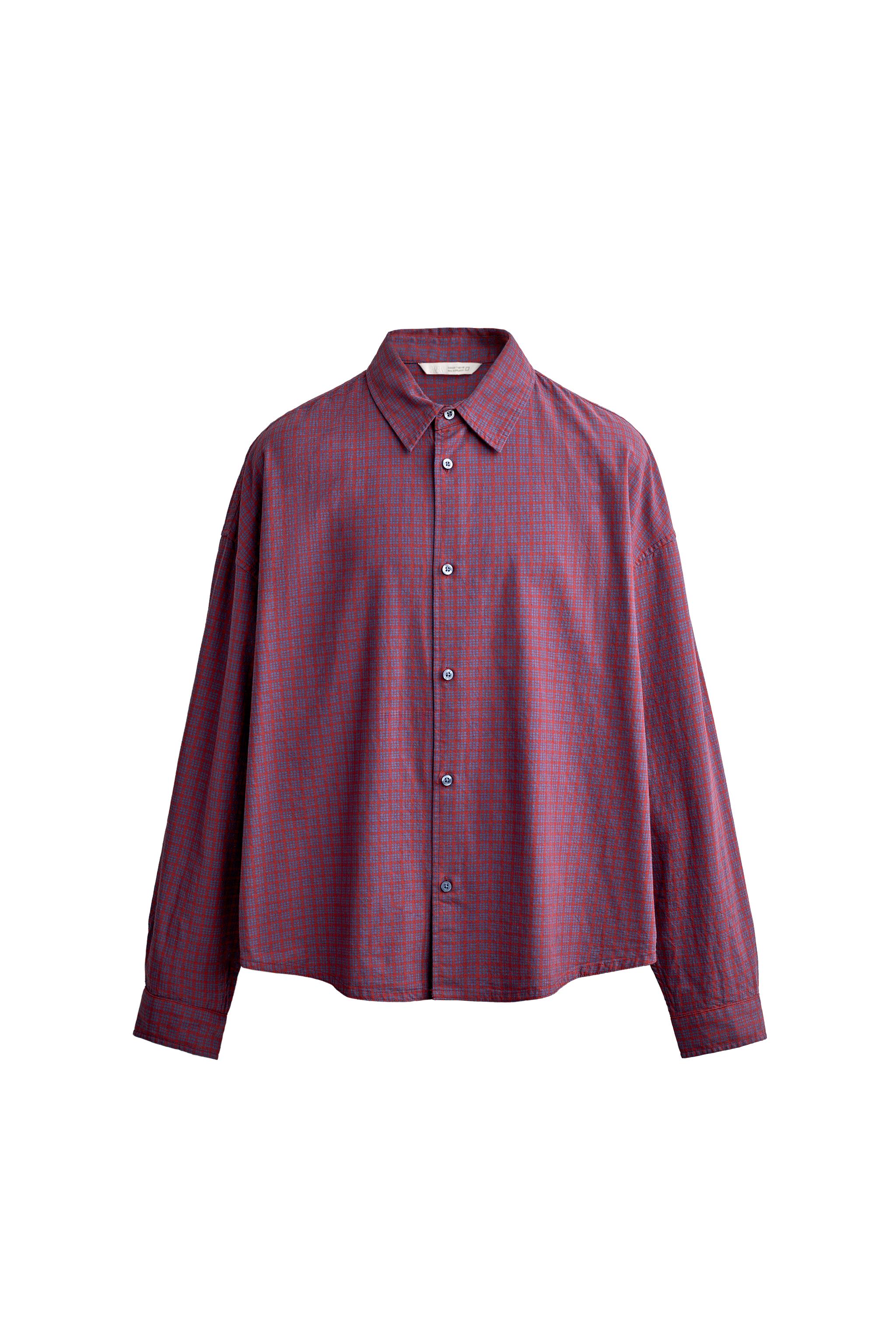 OVERSIZE FIT CHECKS SHIRT — ZARA