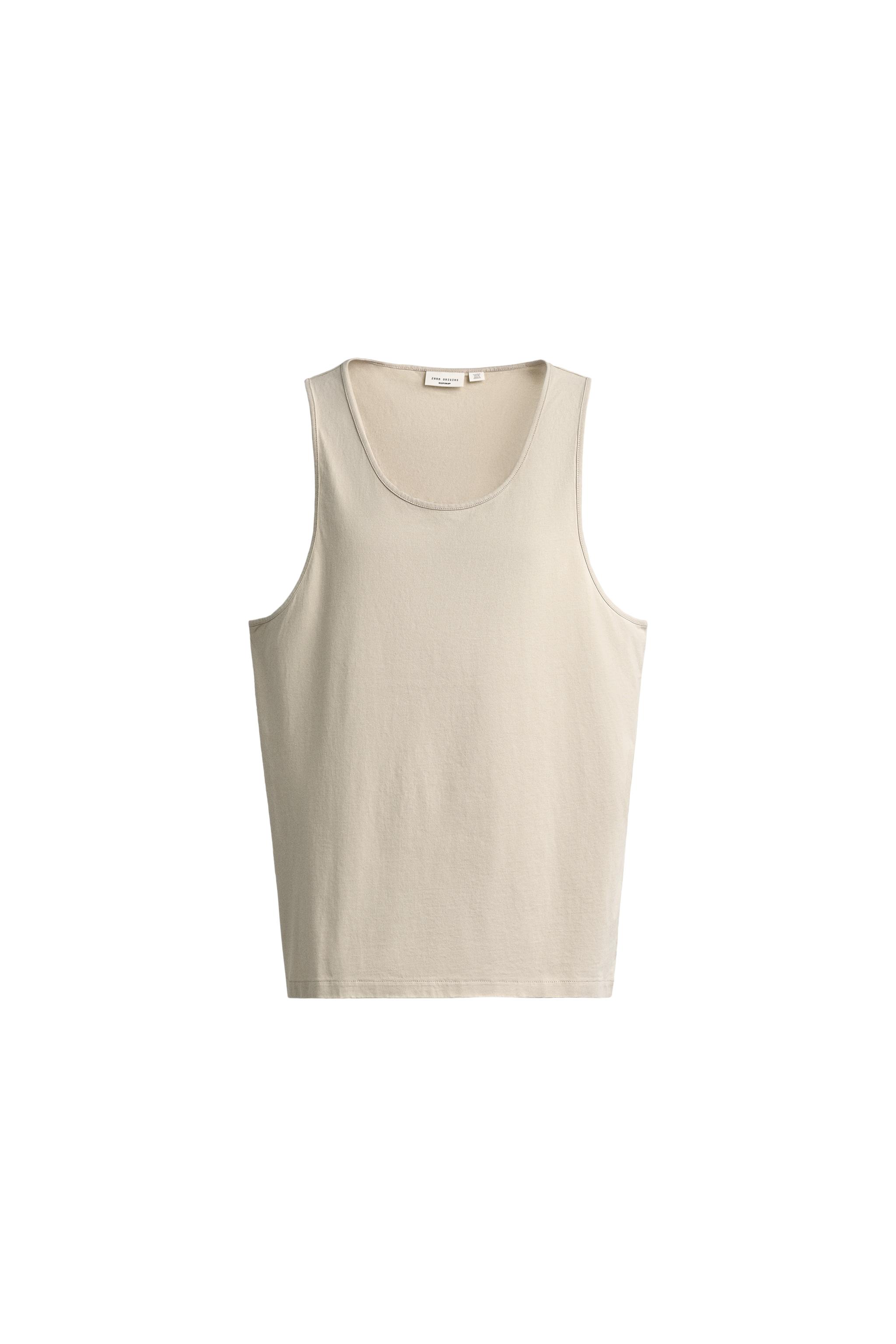 Майка классического кроя из плотной ткани — ZARA