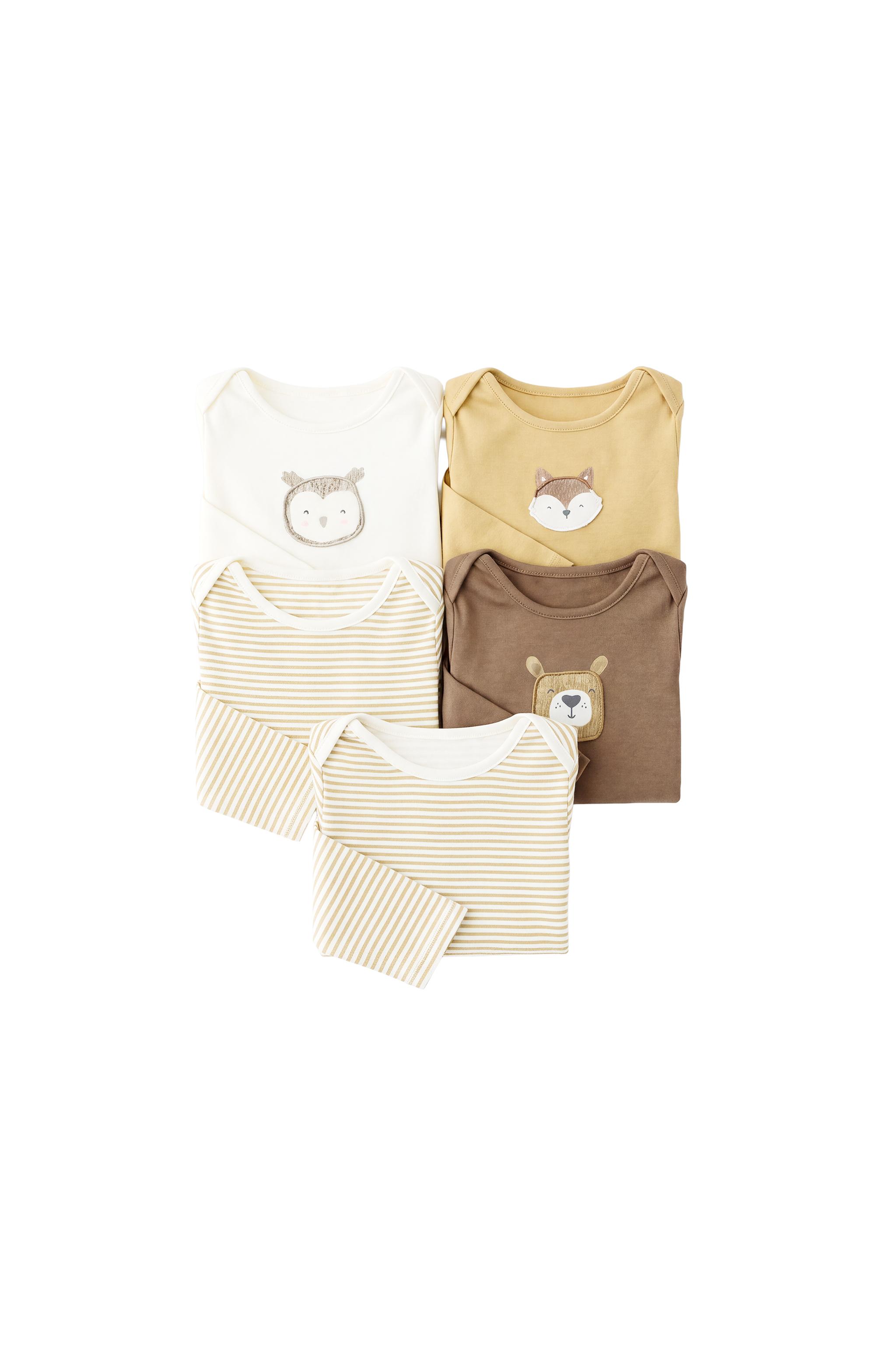 5-PACK OF STRIPED BODYSUITS — ZARA