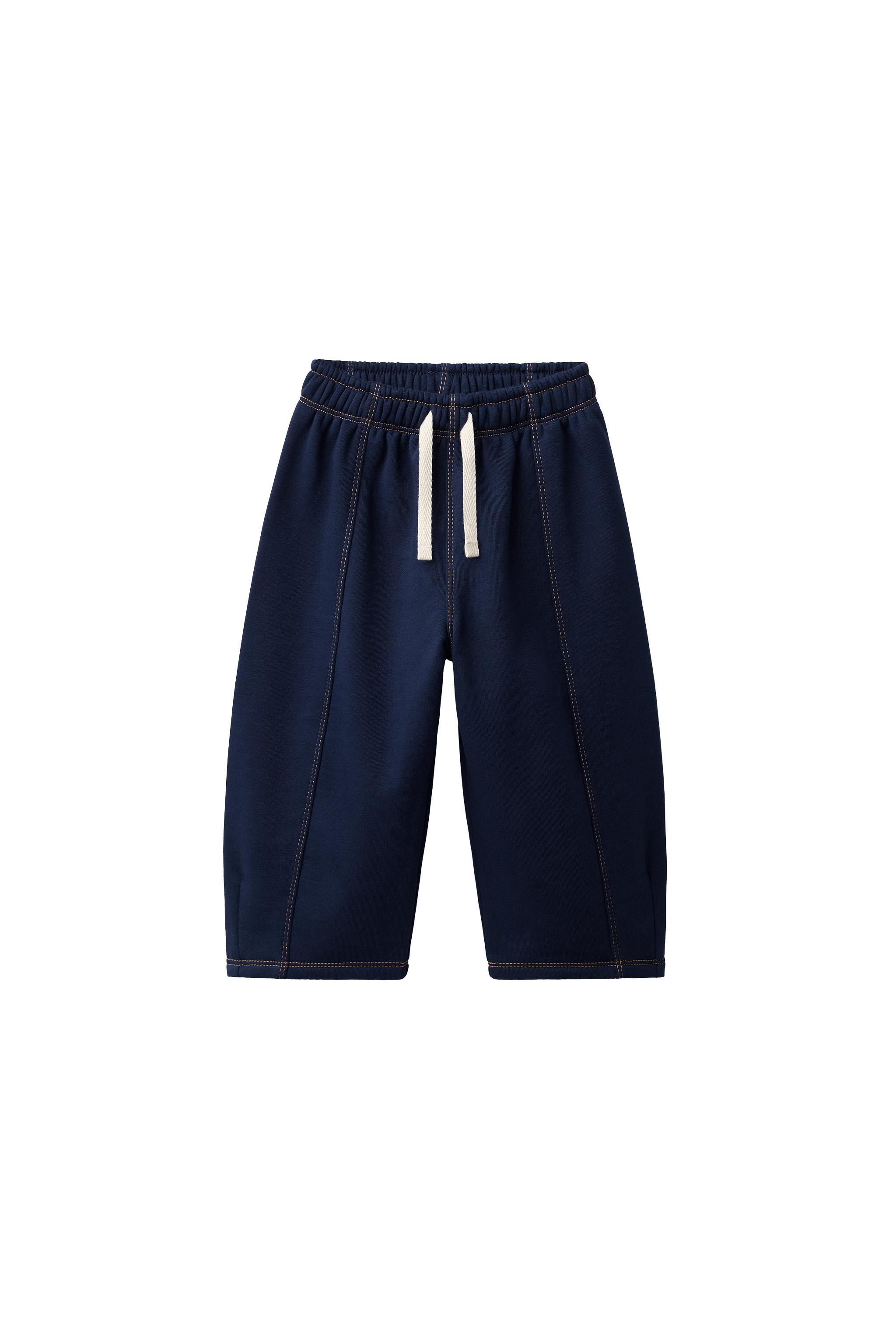 Брюки силуэта "баллон" с декоративной строчкой — ZARA