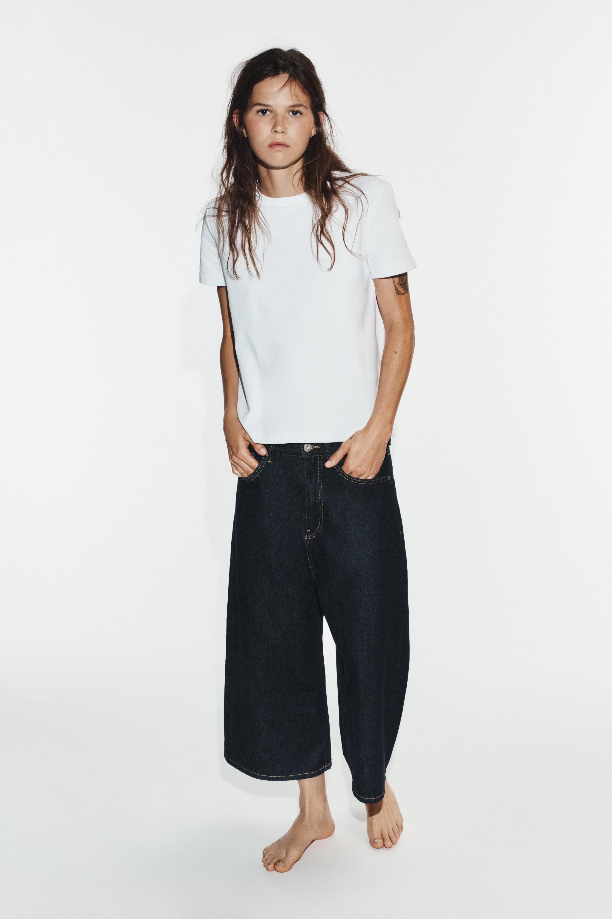 ДЖИНСОВЫЕ ШОРТЫ-ДЖОРТЫ TRF СВОБОДНОГО КРОЯ — ZARA