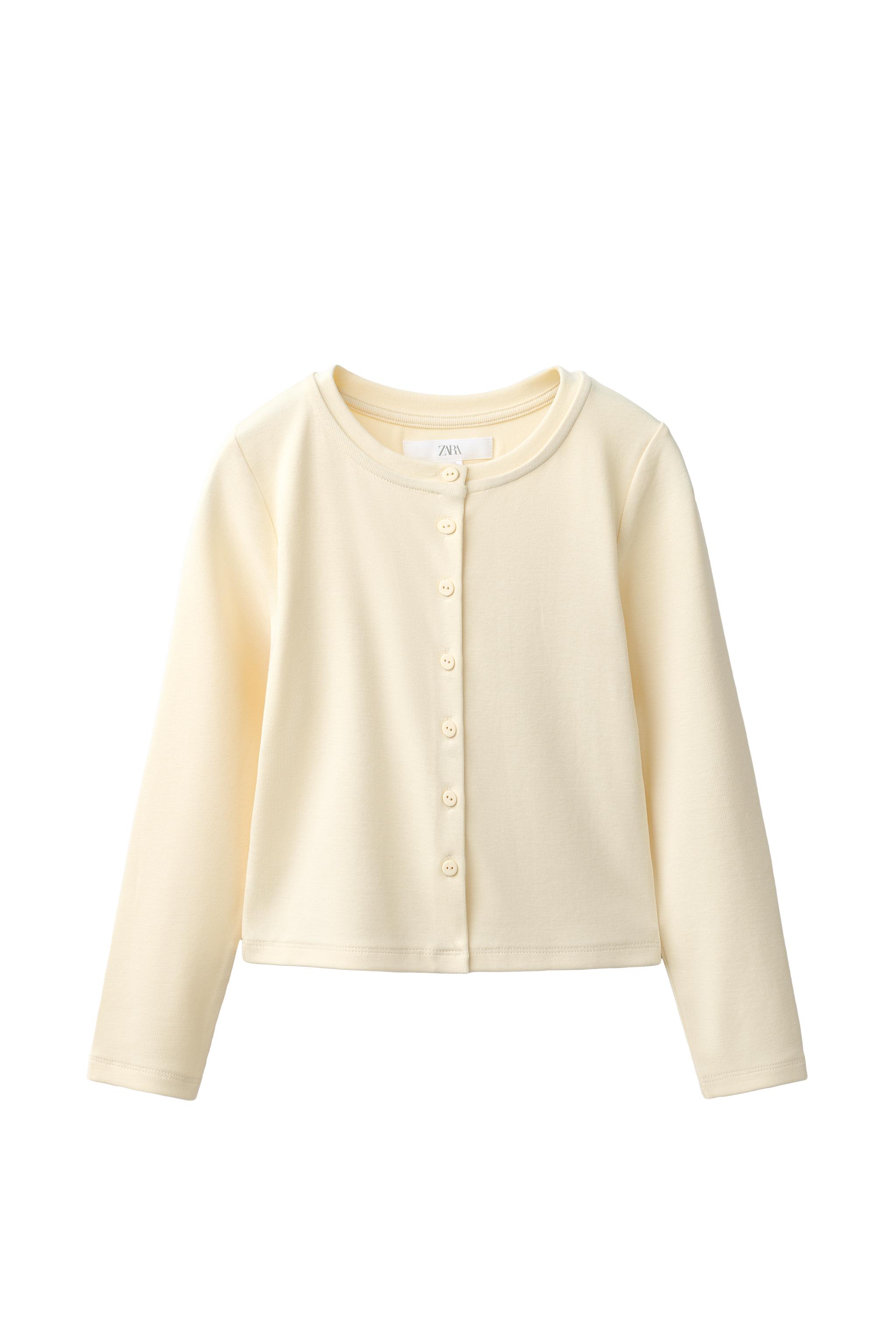 PLAIN BUTTON T-SHIRT — ZARA