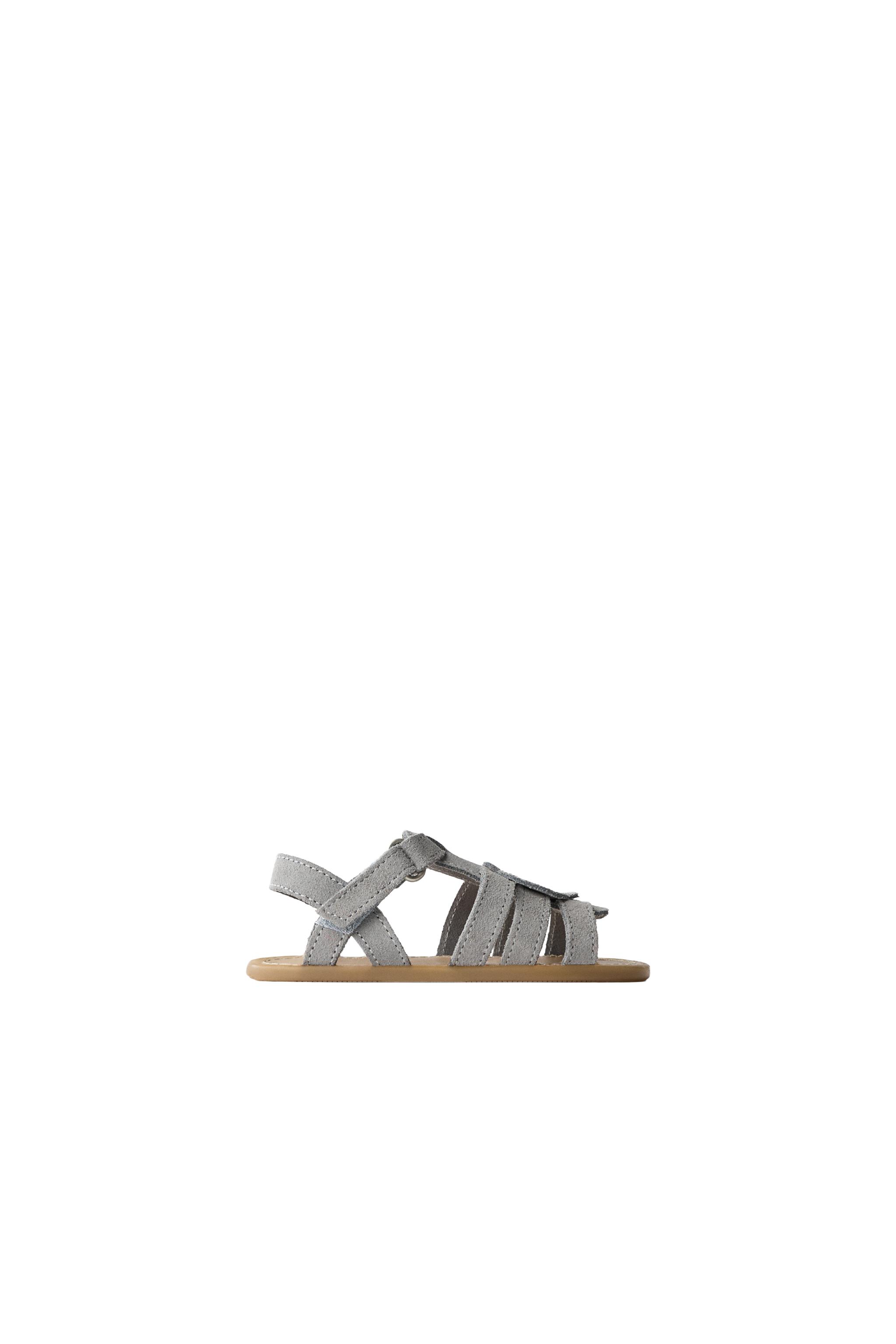 Сандалии-минималистки из кожи — ZARA